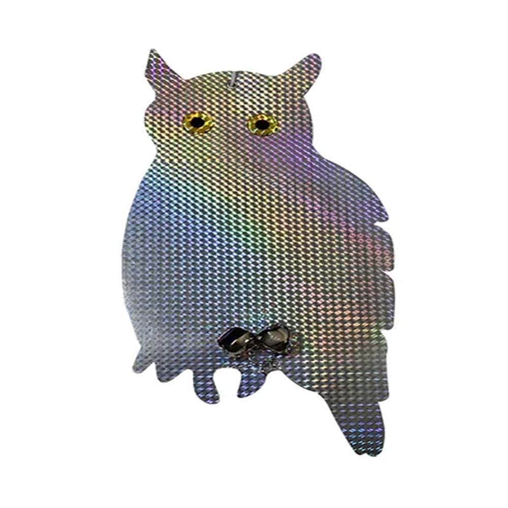 KASTWAVE Owl Repeller - Hanging Reflector to Deter Woodpeckers Fake Owl Garden Supplies