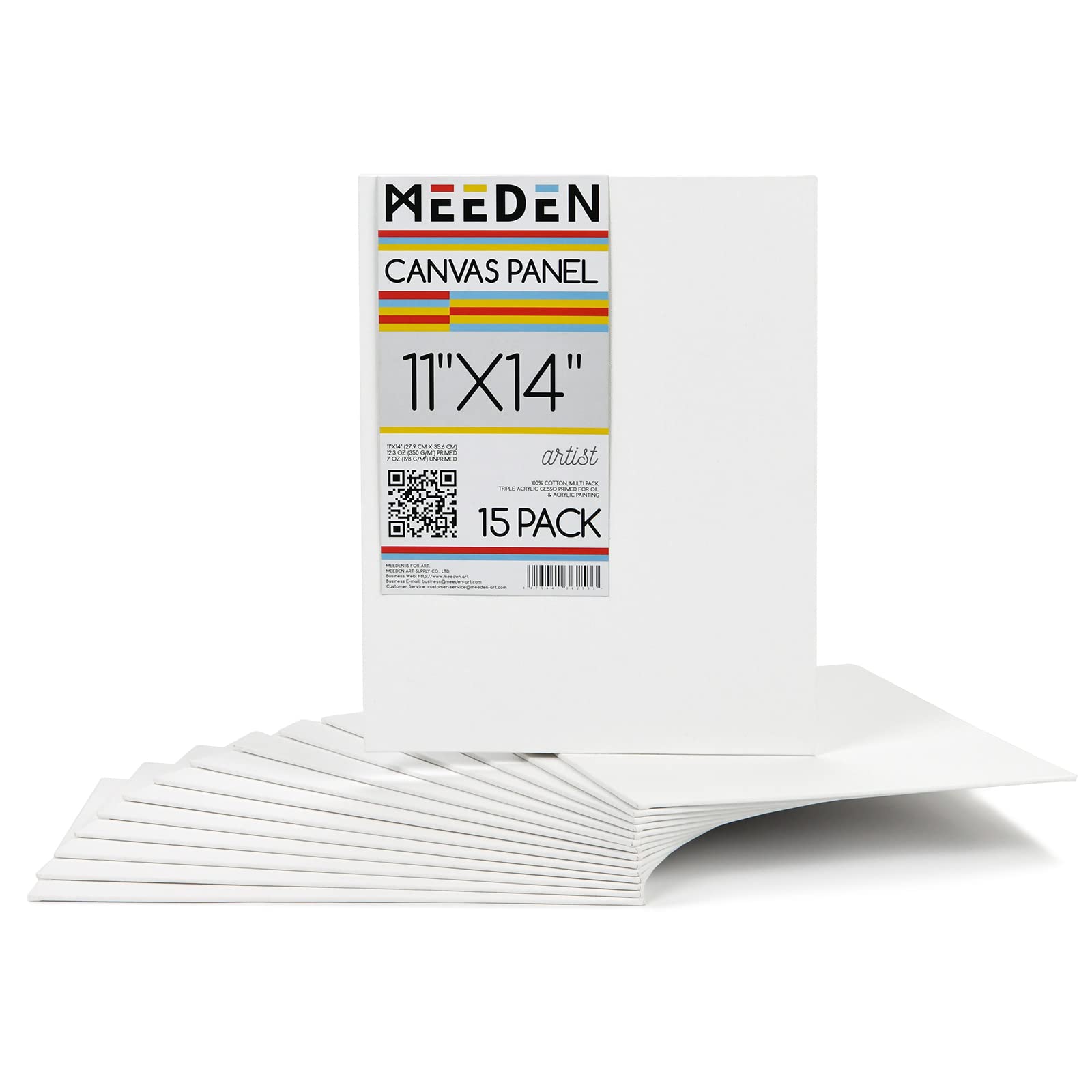 Buy MEEDEN 15Pack Premium Canvas Boards for Painting, 11"x14" Blank