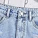 Girl's Ripped Jean Shorts Summer Fashion Raw Trim High Waist Straight Leg Stretchy Y2K Casual Denim Shorts 12-16Years