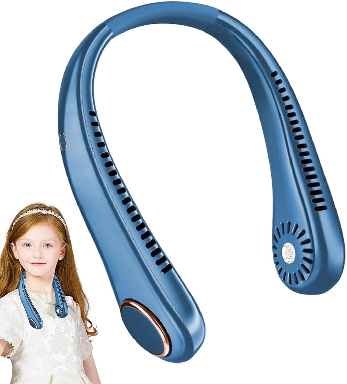 Cooling Neck Fan, Mini Neck Fan Rechargeable, HandsFree