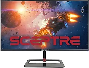 Sceptre 27 inch QHD IPS LED Monitor 2560x1440 HDR400 HDMI DisplayPort up to 144Hz 1ms Height Adjustable, Build-in Speakers, Gunmetal Black 2021 (E275B-QPN168)