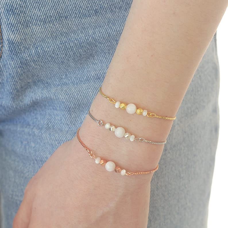Bracelet fertilité maternité pierre de lune cadeau maman femme enceinte désir grossesse