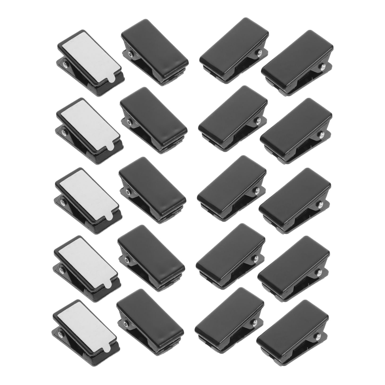 PLAFOPE 20pcs Mini Picture Clips: Sticky Photo Holders for Posters Files Adhesive - Tapestry - Wall Clip for Photo Displaying - Office and Home Supplies