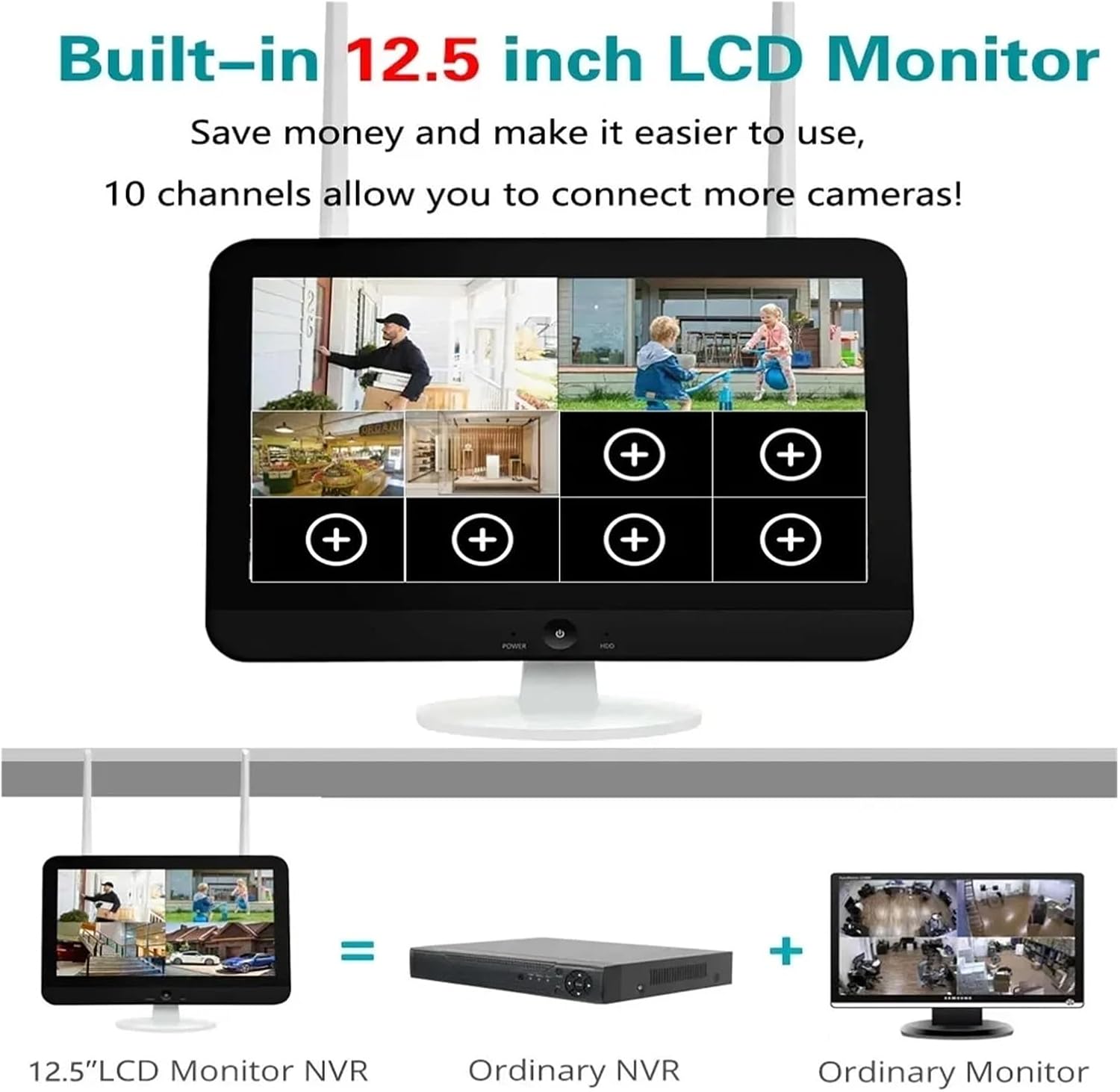 Outdoor security camera enduring rain, snow, and heat, indicating IP66 waterproof rating