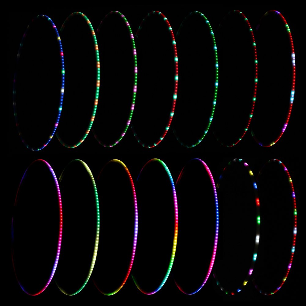 Juggle Dream "Aurora 2" LED hula hoop - rechargeable and programmable