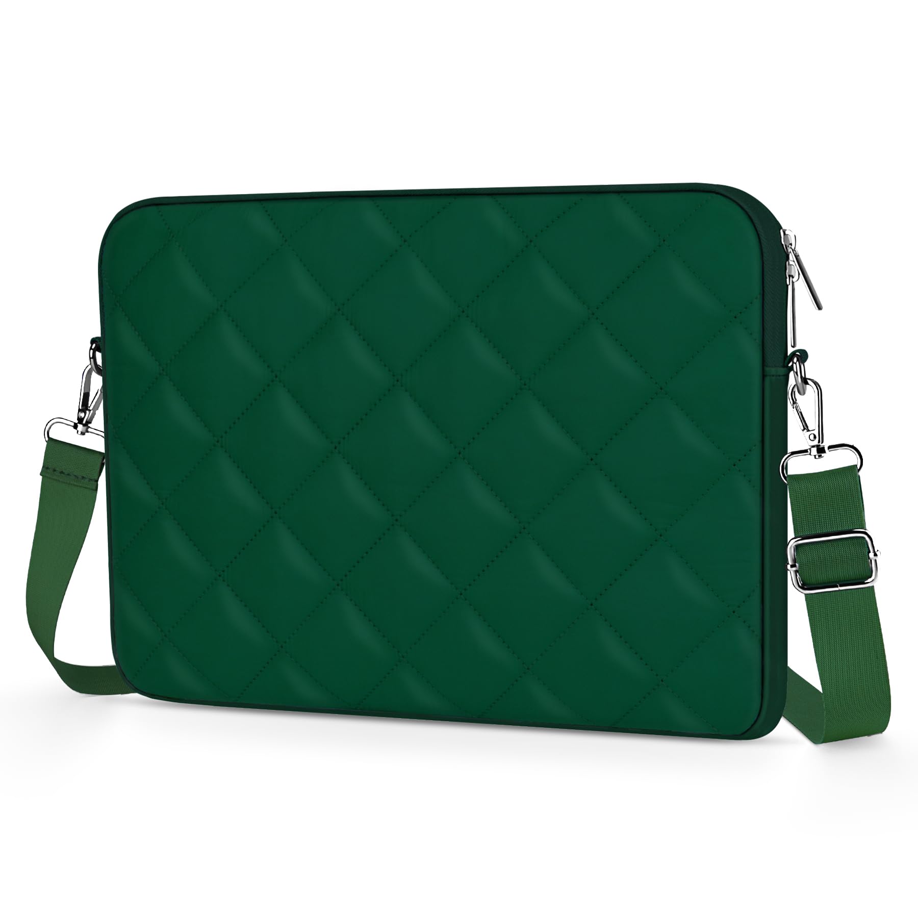 Aatacas Puffy Quilted Laptop Sleeve with a Removable Shoulder Strap Compatible with MacBook Air 15 inch M2 A2941 2023/Pro 15 A1990 A1707, 15 Surface