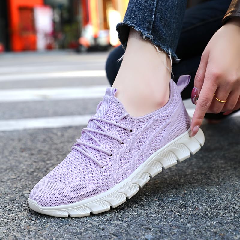 Image of Running Shoes for Women Slip On Tennis Walking Sneakers Sport Fashion Casual Workout Gym Athletic Hiking Nurse Non Slip Lightweight Breathable Trainers