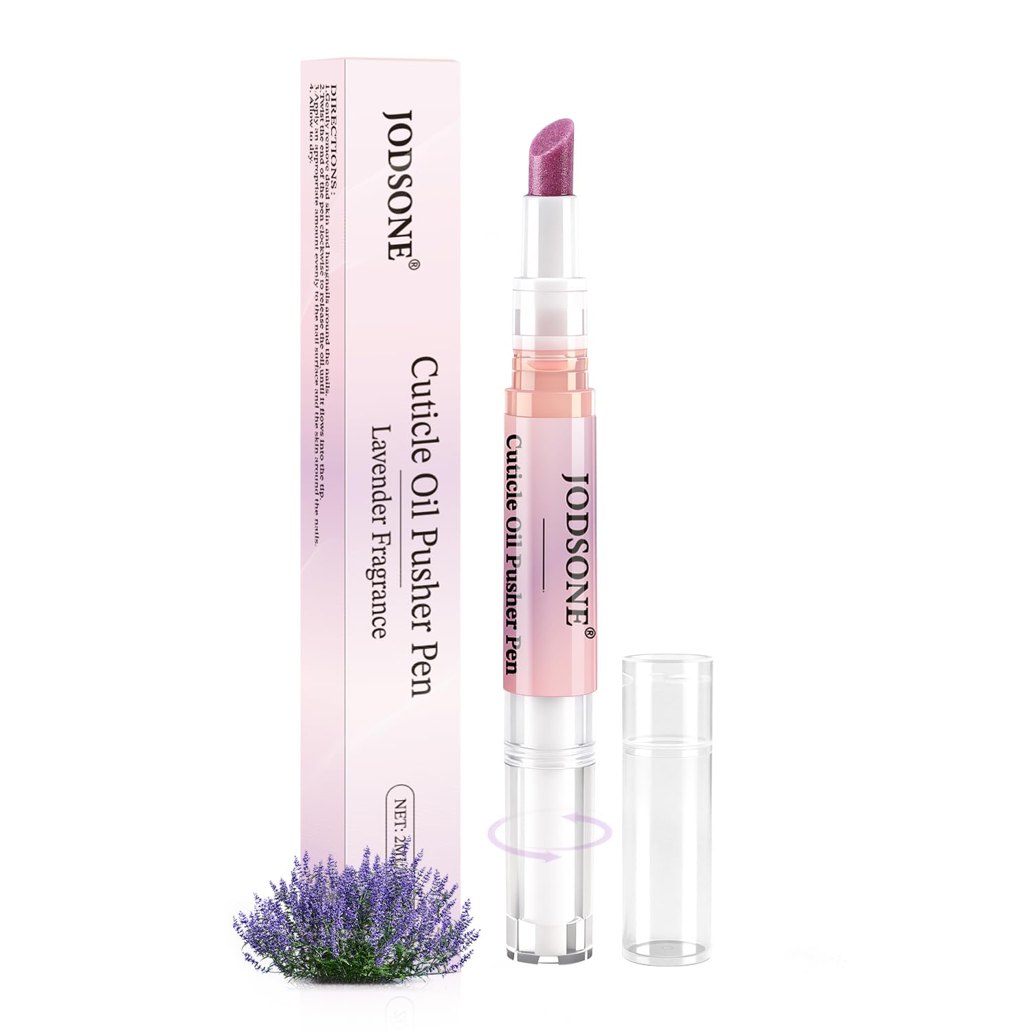 JODSONE 2-in-1 Cuticle Oil Pen & Cuticle Pusher,Gentle Cuticles Treatment Remover For Dry & Damaged Nails, Hangnails, Moisturize Strengthen Brighten Cleaning Dead Gentle Formula Products 2ml