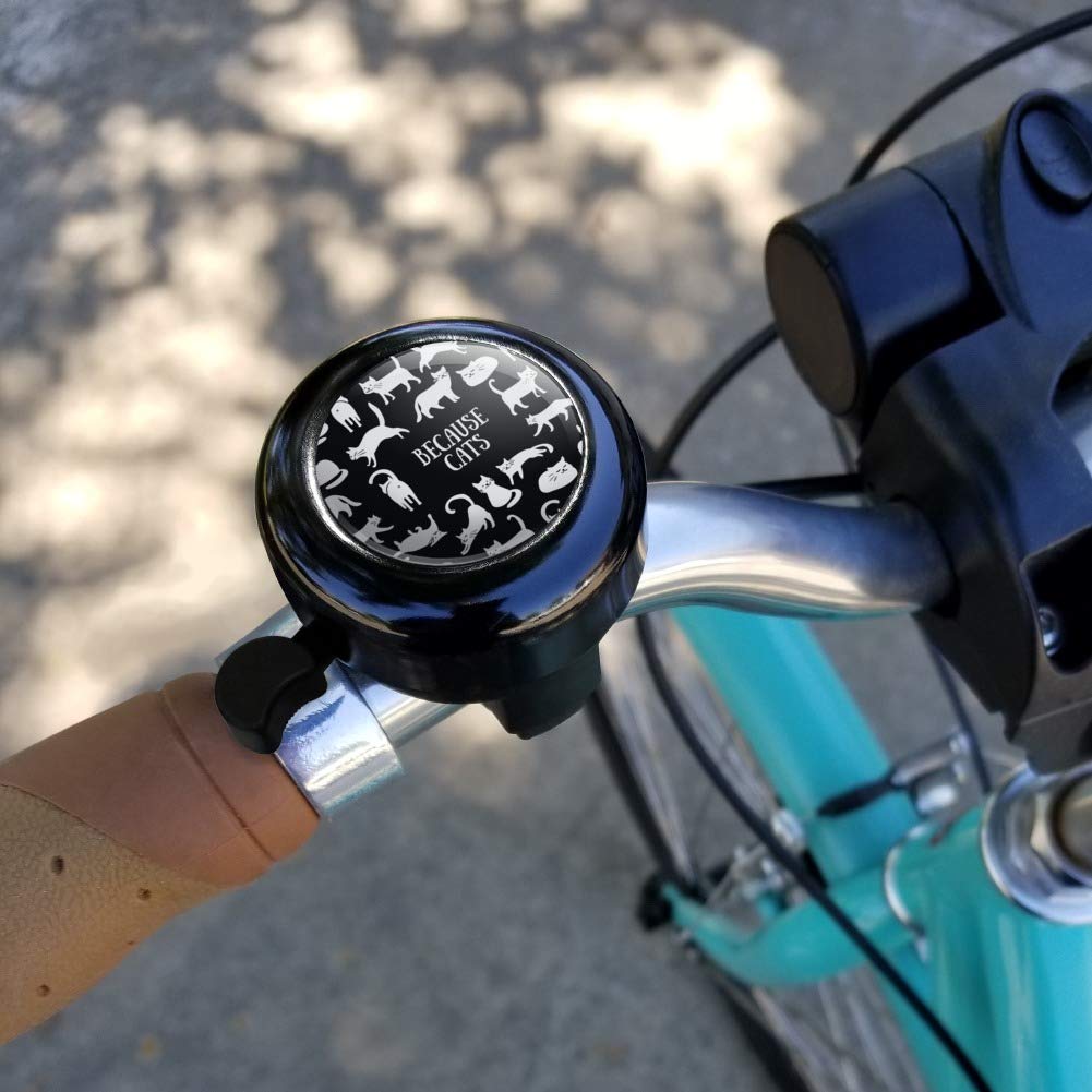 GRAPHICS & MORE Because Cats Funny Kitties Lounging Around Bicycle Handlebar Bike Bell