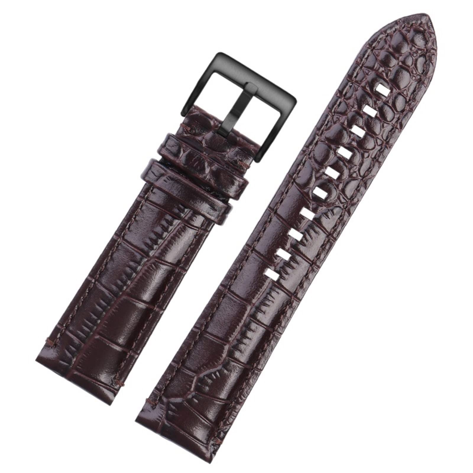 JDIME Bransoletka z prawdziwej skóry jest odpowiednia dla Armani AR2447/1981/1973/60028, męski wodoodporny pasek do zegarka 22 mm
