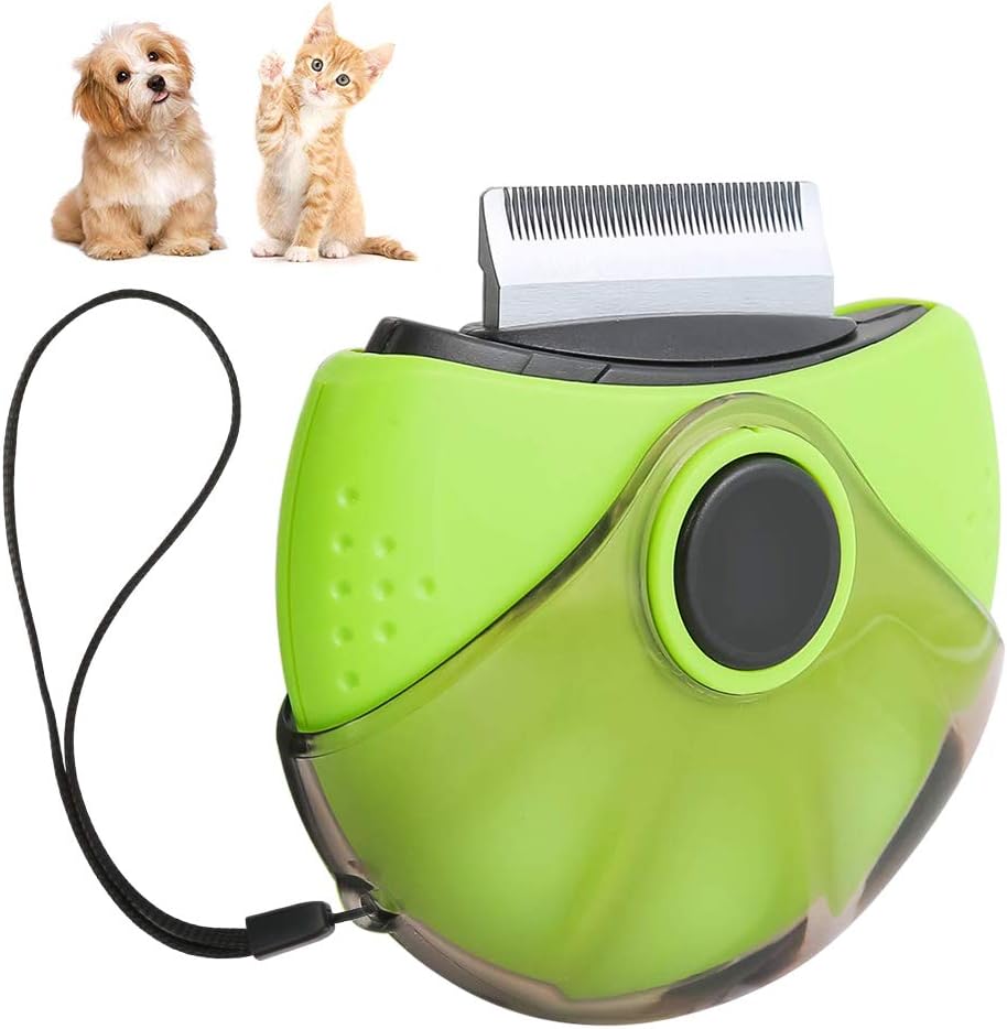 Bestcool Pet Grooming Combs, 3 in 1 Pet Massage Kit Stainless Steel Deshedding Tool Dematting Comb Portable Flea Comb for Cleaning Loose Fur & Dirtfor Dog, Cat With Short Medium Long Hair