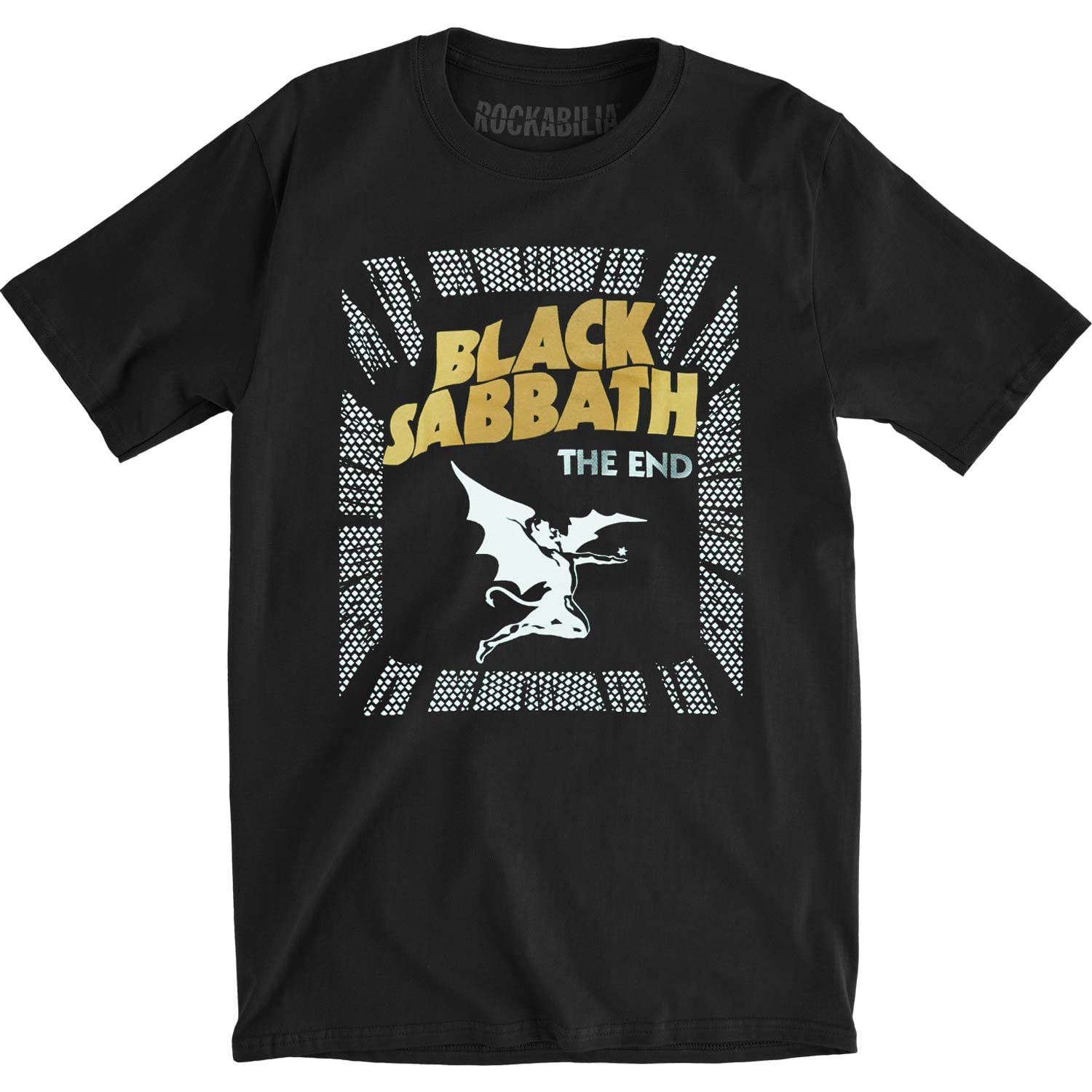 Black Sabbath T Shirt The End Demon Band Logo Official Mens Black L