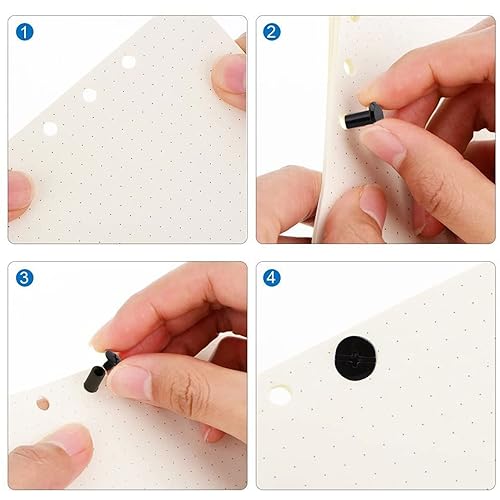 Miniatura 12 de 60 tornillos de fijación Chicago, remaches de cuero de bronce, tornillo redondo de cabeza cruzada, postes de encuadernación para álbumes de fotos