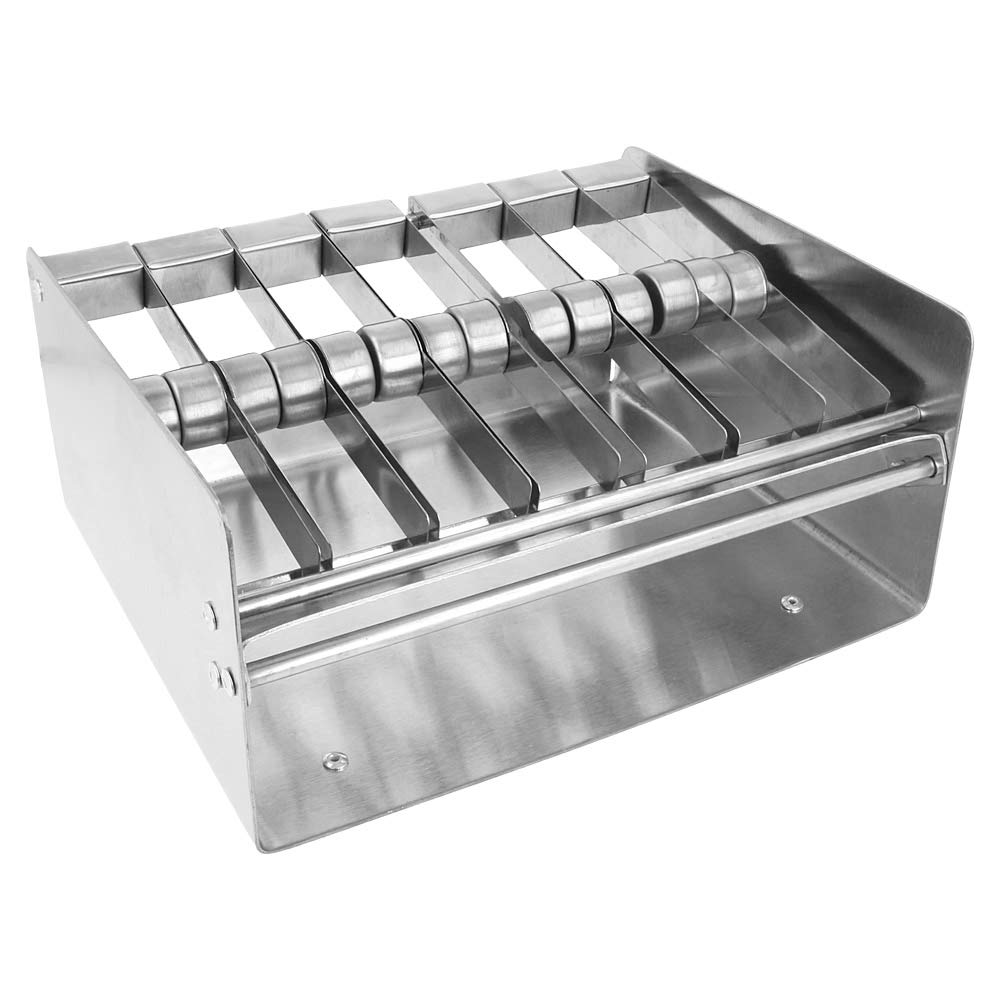 Dispenser per etichette 2,5 x 2,5 cm 23,5 x 19 x 11,7 cm argento metal – 1 unità