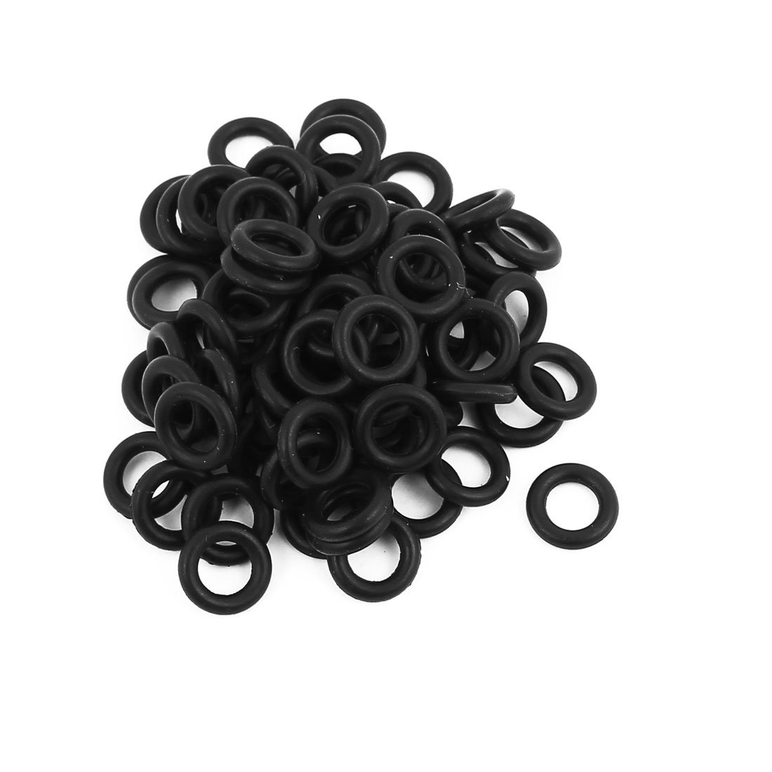 sourcing map Nitrile Rubber O-Rings, 9mm OD 5mm ID 2mm Width, Metric Sealing Gasket, Pack of 80