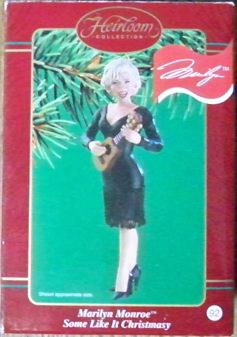 Carlton Cards マリリンモンロー クリスマスオーナメント フィギュア Amazon.com: Marilyn Monroe - Some Like It Christmasy 2002 Carlton