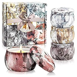 Christmas Scented Candles Gifts Set for Women 4 Pack, 4.4 oz Soy Aromatherapy Candles for Home Scented – Birthday Gifts…