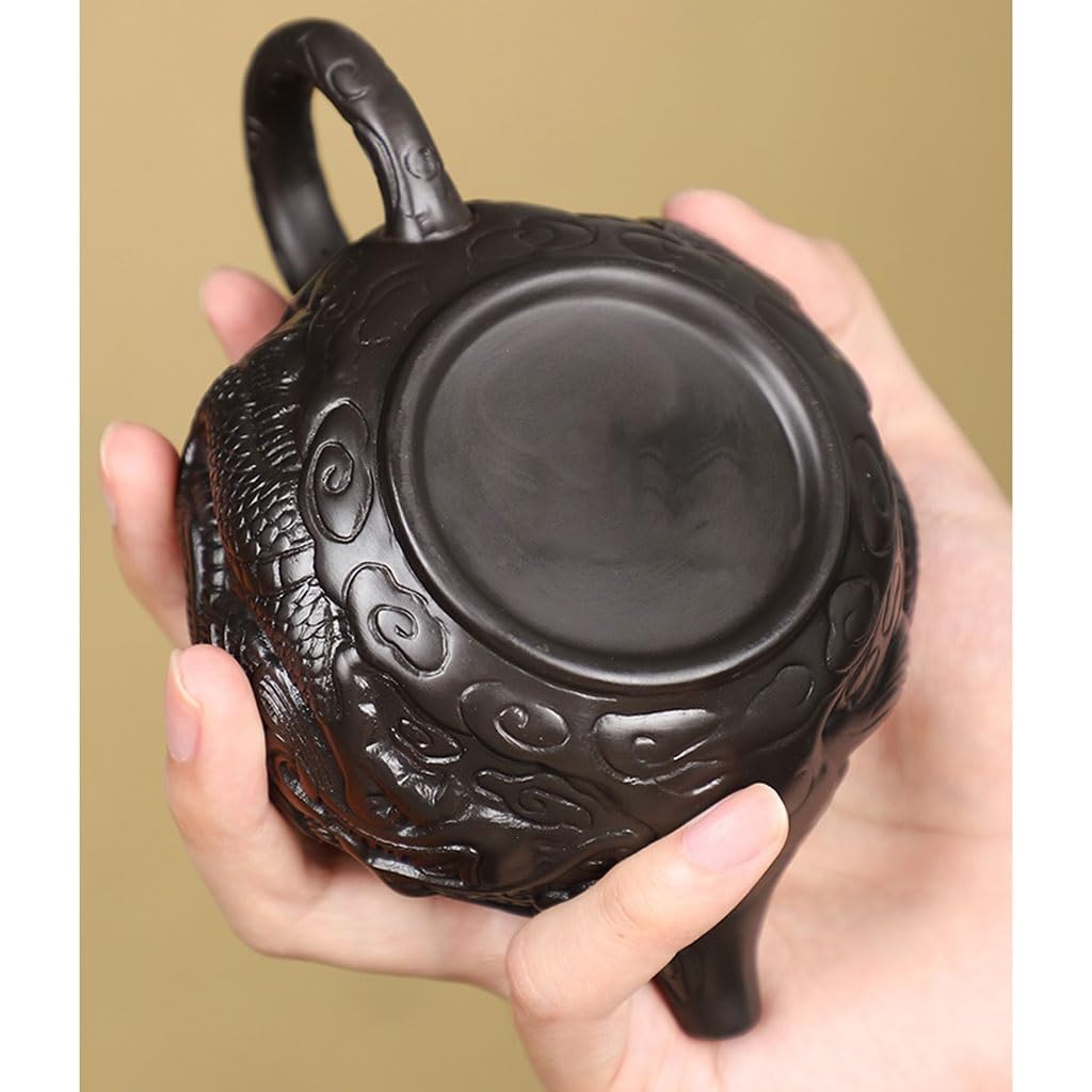 Ceramiczny czajniczek spersonalizowany fioletowy garnek ceramiczny ręcznie robiony czajniczek domowy ręcznie robiony chiński zestaw do herbaty popołudniowa herbata herbaciarnia czajniczek dzbanek do