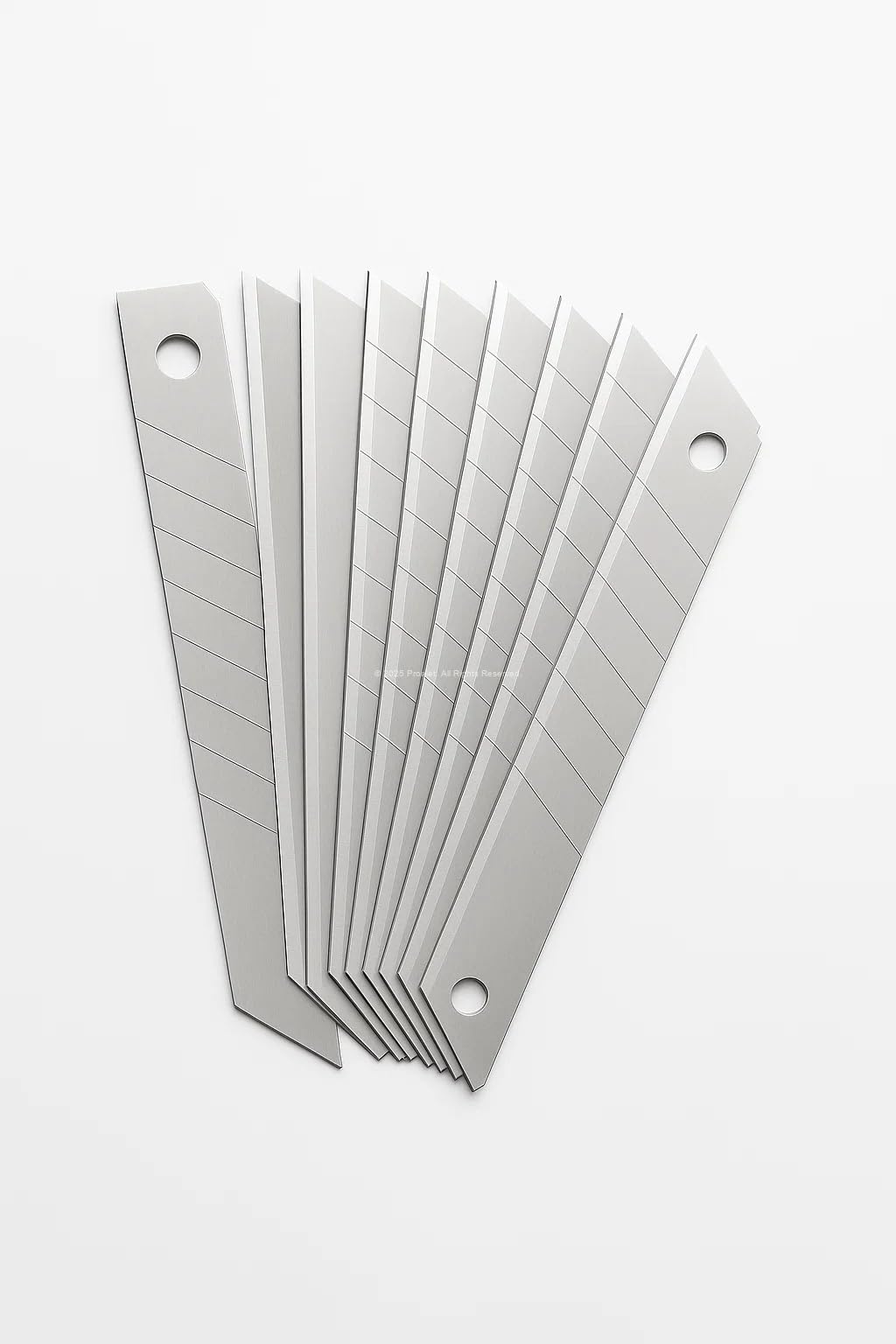 Proalet Maket Bıçağı Yedeği, 18 mm x 0,5 mm, Karbon Çelik, Ultra Keskin, Dayanıklı Uç, 7 Kırımlı, Endüstriyel Kesici Bıçak, Yedek Parça, İnce Detay Kesim (Standart, Adet, 10)