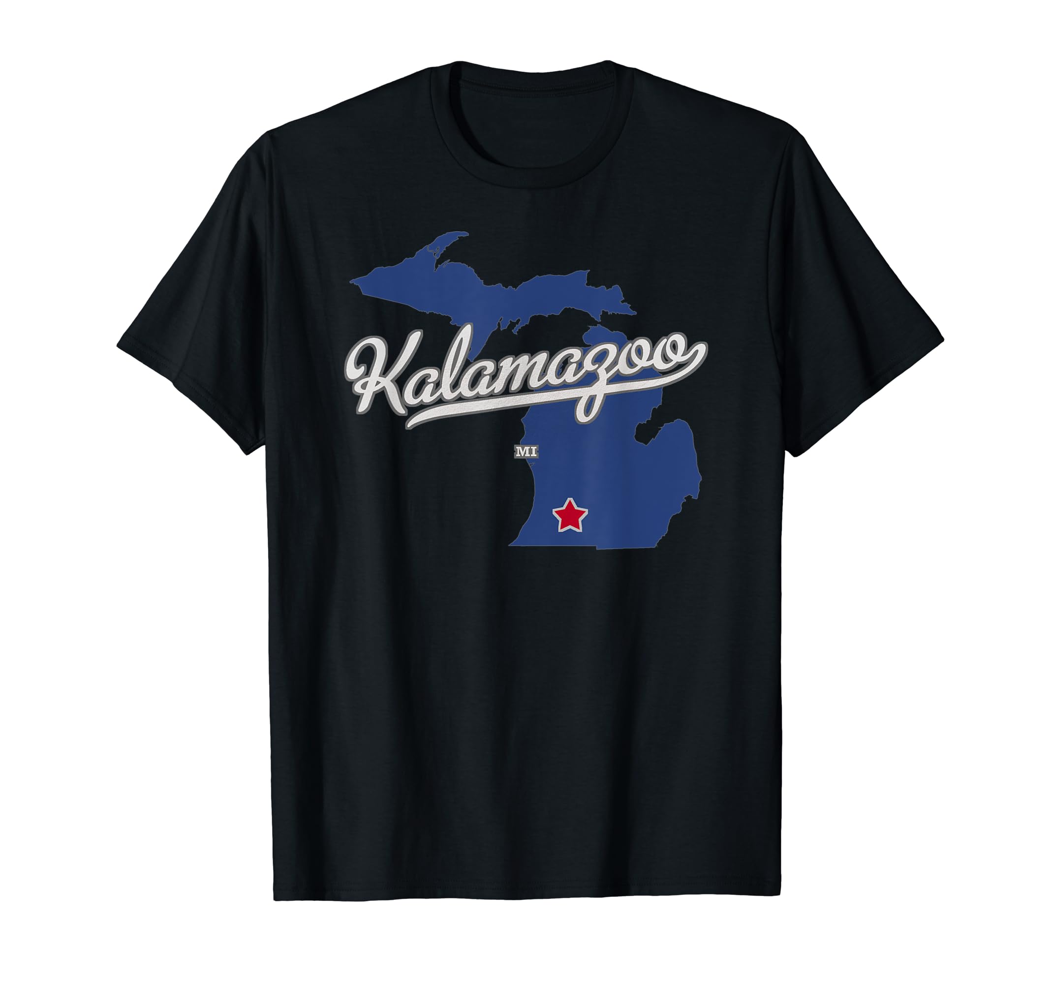 Kalamazoo Michigan MI Map T-Shirt