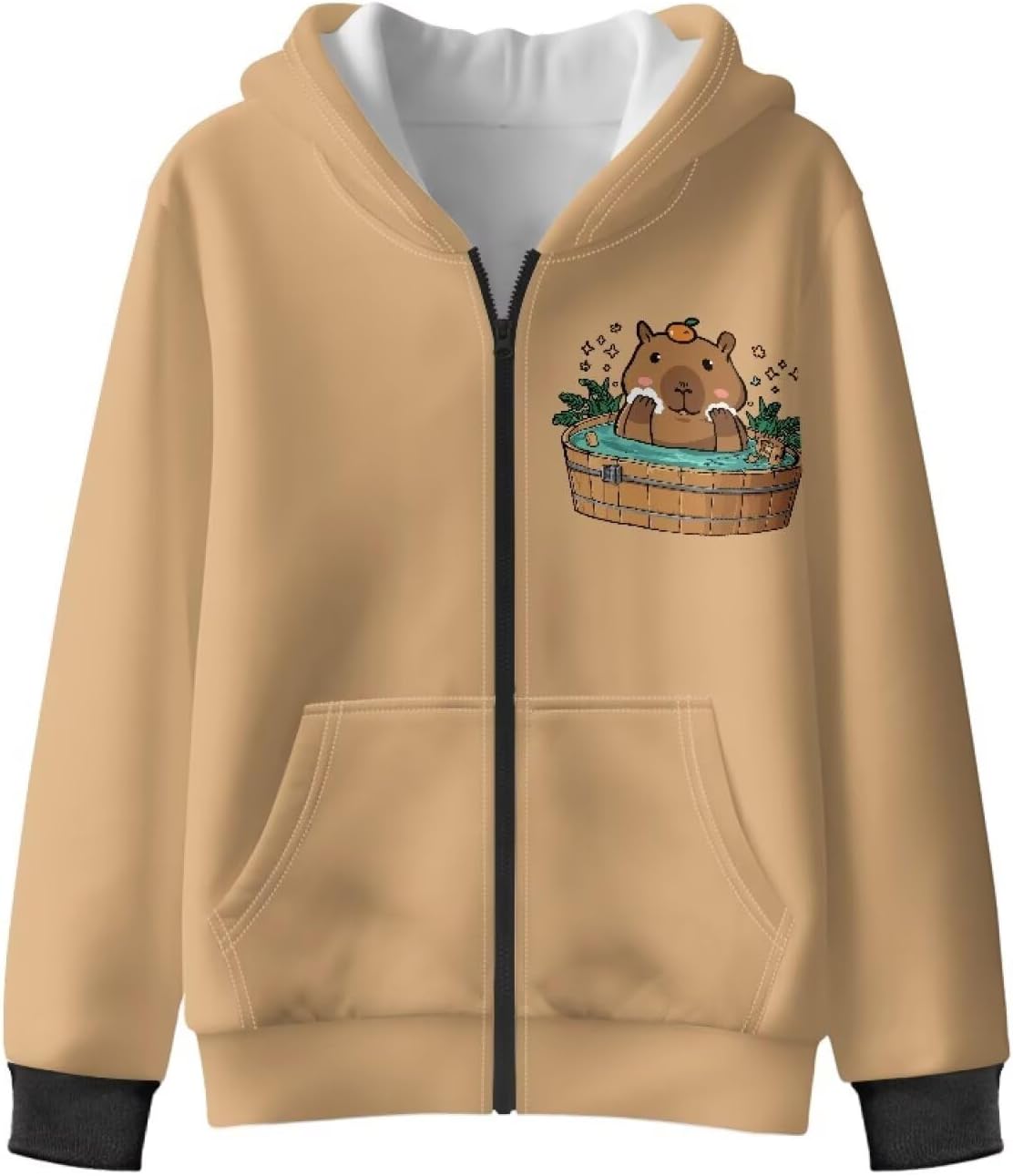 Girls Fleece Hooded Sweatshirt Warm and Cozy Zipper Hoodie with Pocket Fall Winter Athletic Jacket 6-16 Years