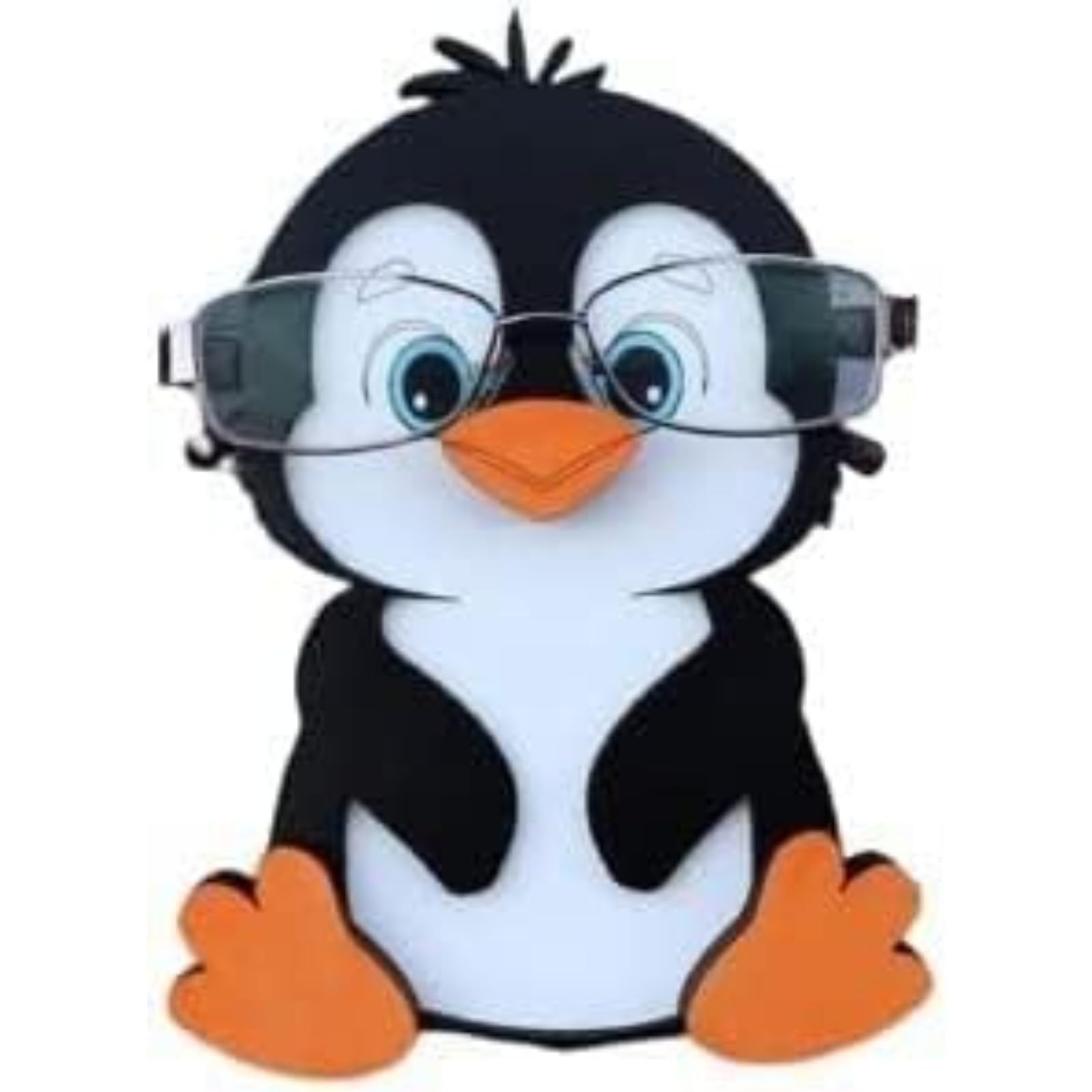 SHAVERUSH Wooden Penguin Eyeglass Holder Display Stand Creative Cute Animal Glasses Holder Handmade Creative Sunglasses Display for Desktop Accessory, Home Office Decor, Birthday (Penguin) โ image 1