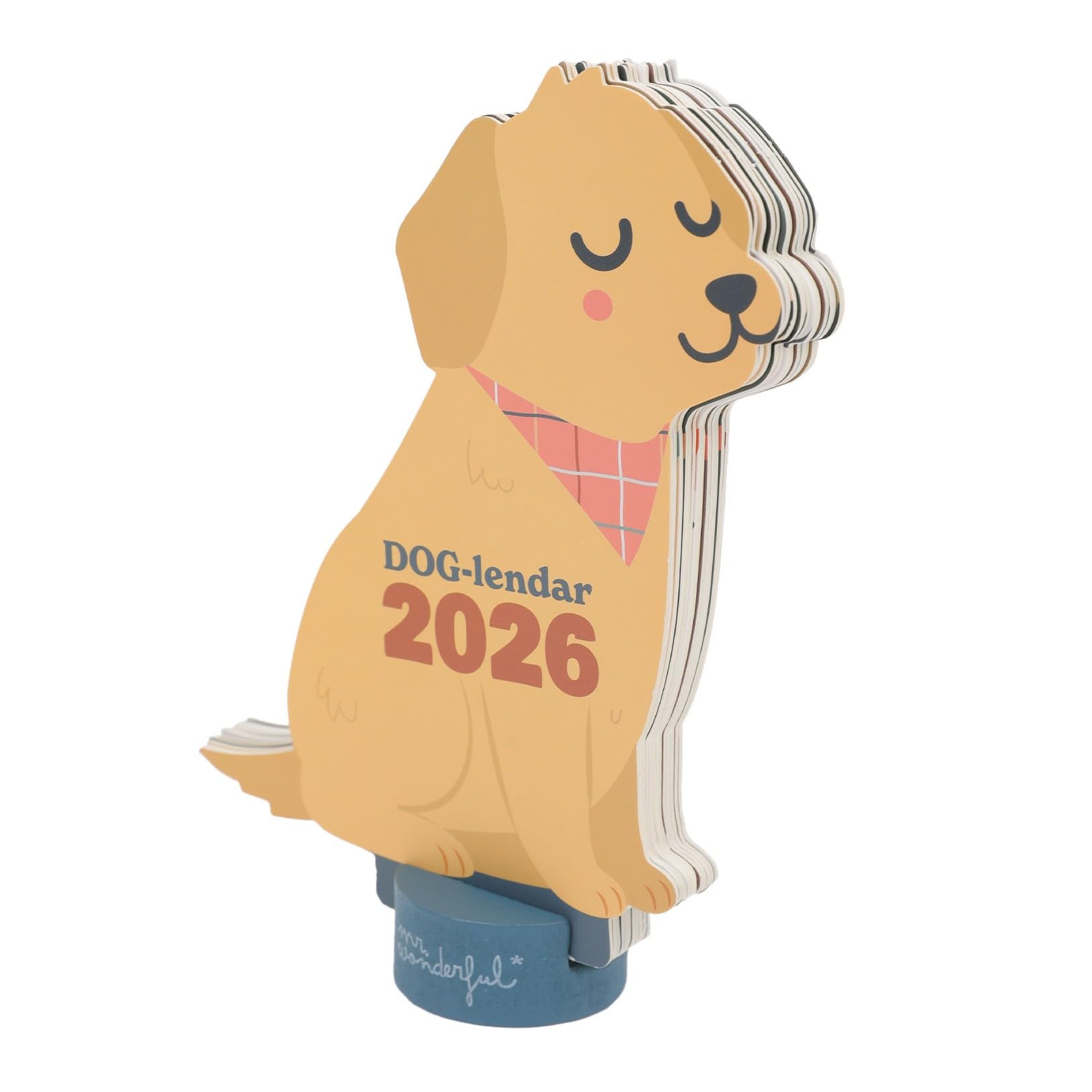 Mr Wonderful 2026 kalendarz biurkowy z podstawką - DOG-lendar