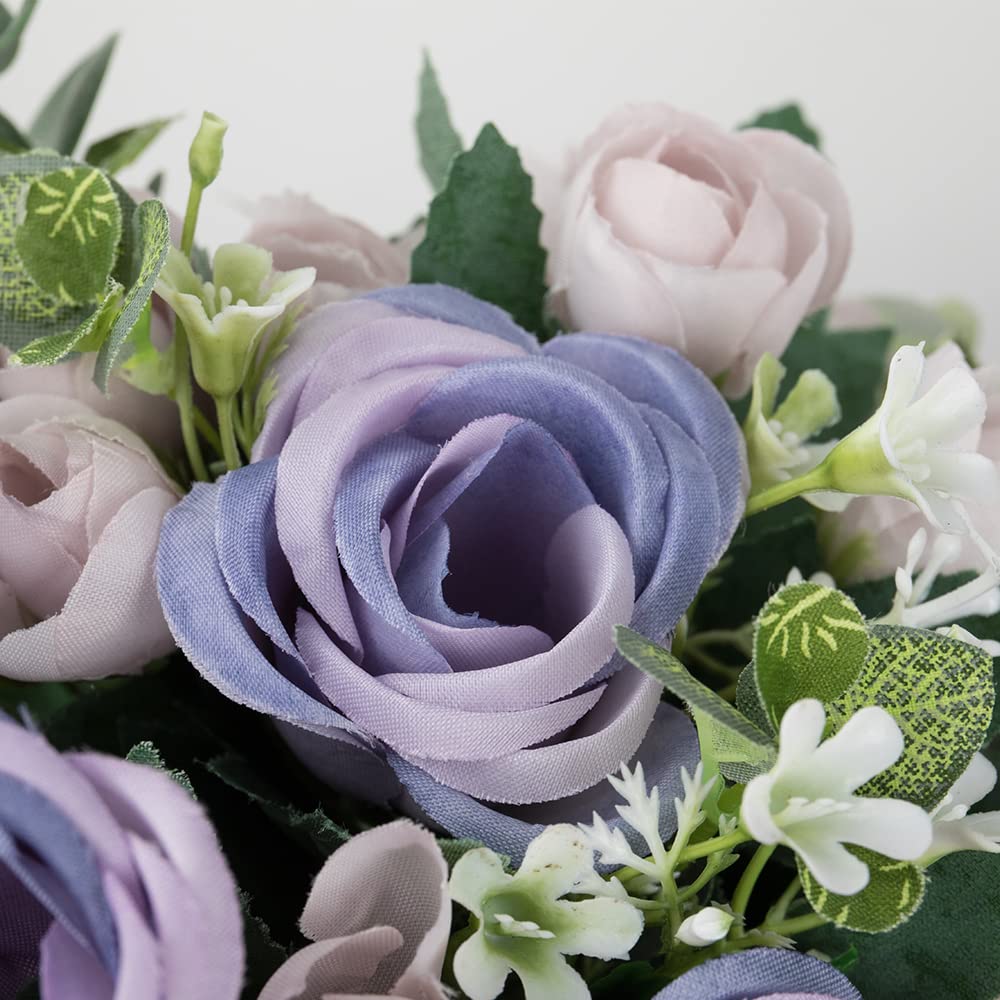 Amazon.co.jp: LESING 人工シルクローズフラワー ビンテージ花瓶