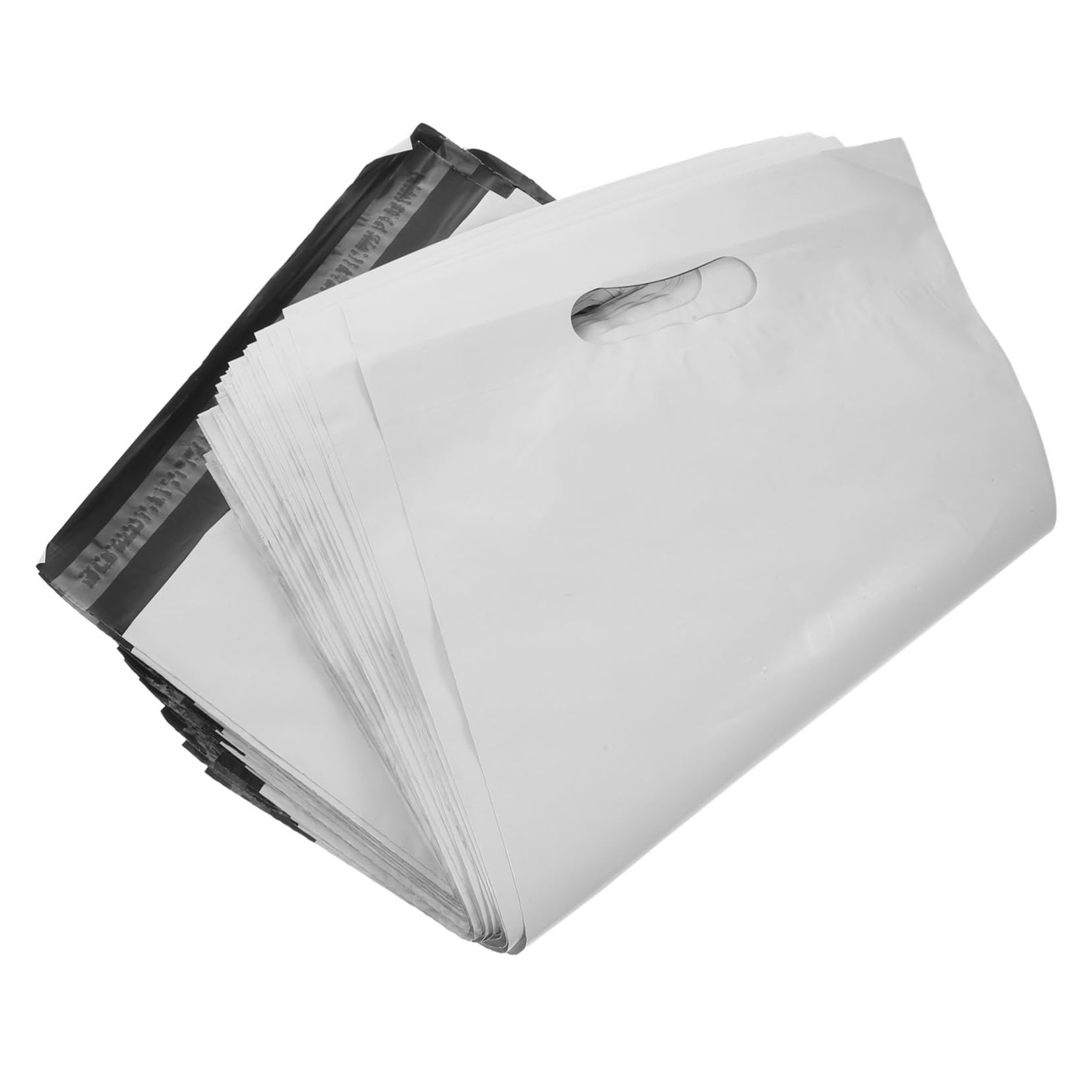 iplusmile 100pezzi Buste Per Spedizioni Aziendali in Pe Buste Per Spedizioni Di Abbigliamento Maniglie Materiali Per Spedizione Bordi Antideflagranti e Sigillatura Taglio Caldo Rinforzata