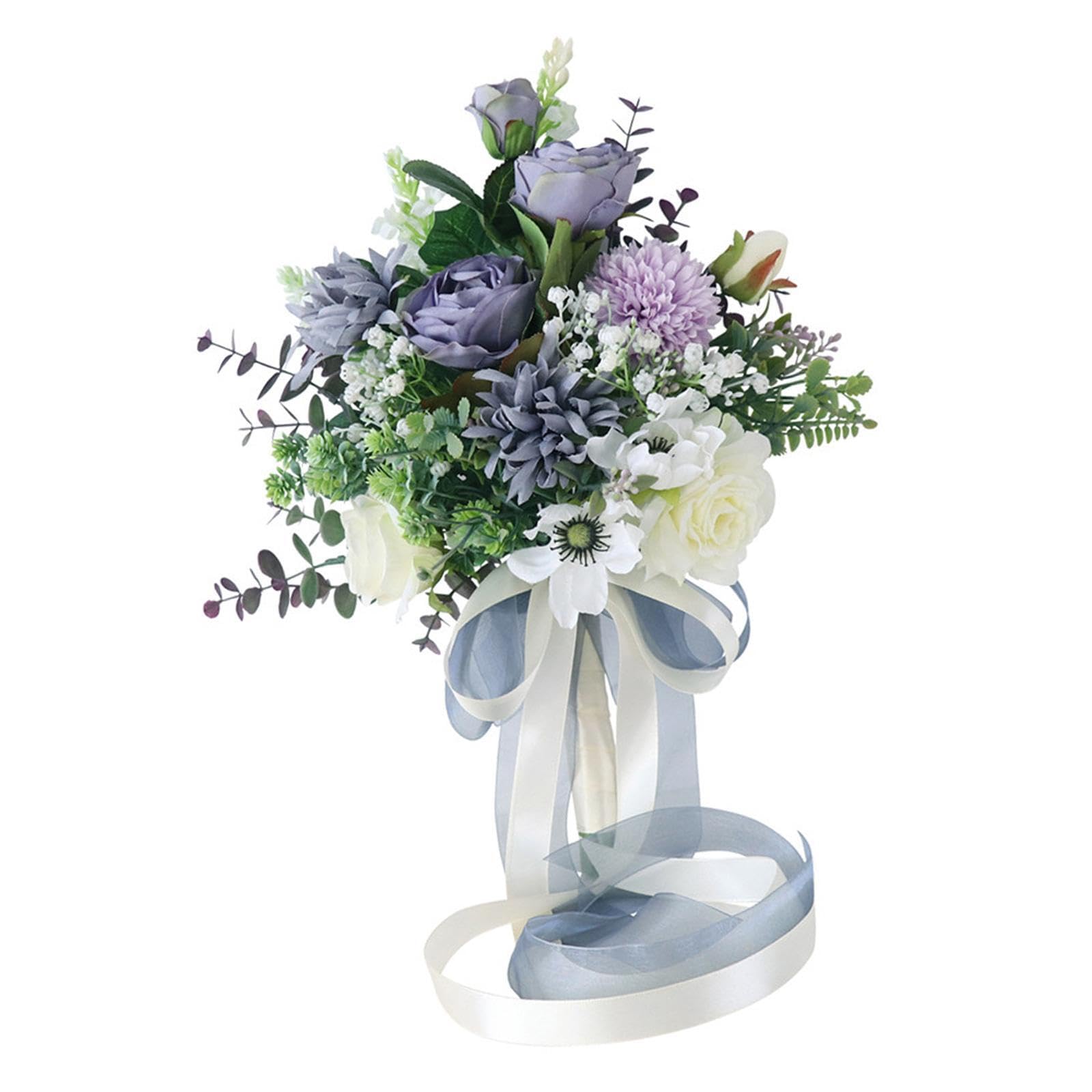 QUXVUIS Chic Wedding Bouquet Silk Floral Arrangement Stylish Bridal Showers And Gatherings Bringing Romantic Atmosphere. Wedding Bouquet Bridal Bridesmaid