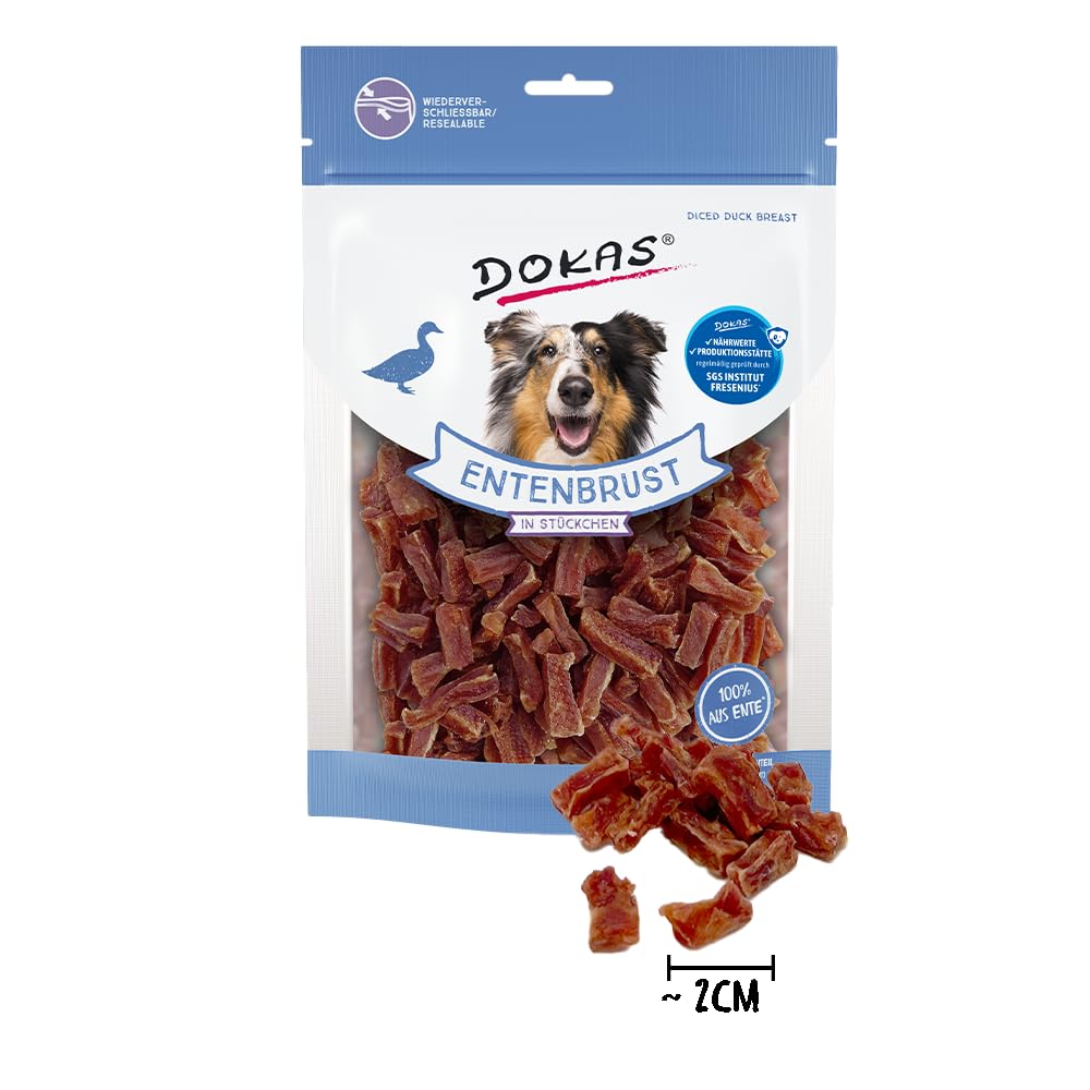 DOKAS Snack Premium sin Gluten en práctico tamaño para Perros – Ideal para Entrenamiento 9 x 200gr