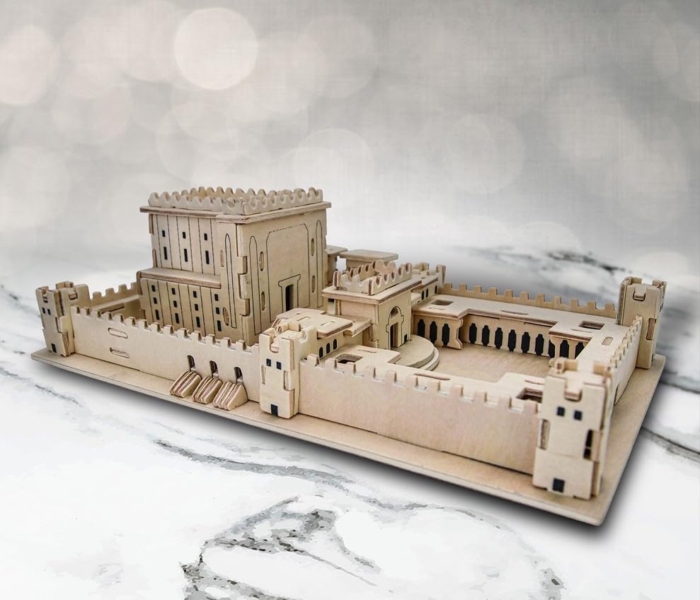 Miniatura 8 de MASORET Kit de modelo de templo de Jerusalén en 3D de madera, réplica judía israelí Beit Hamikdash, de adolescentes a adultos, 10 x 6 x 4 pulgadas..