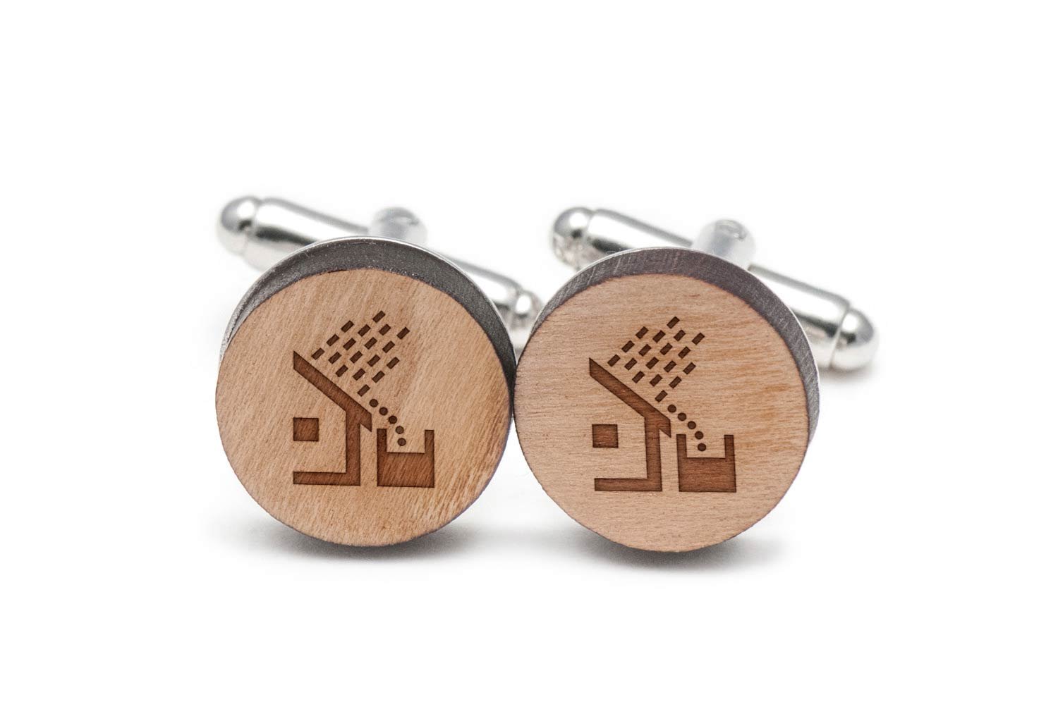Wooden Accessories Company Rainwater Tank Cufflinks, Wood Cufflinks Hand Made in The USA