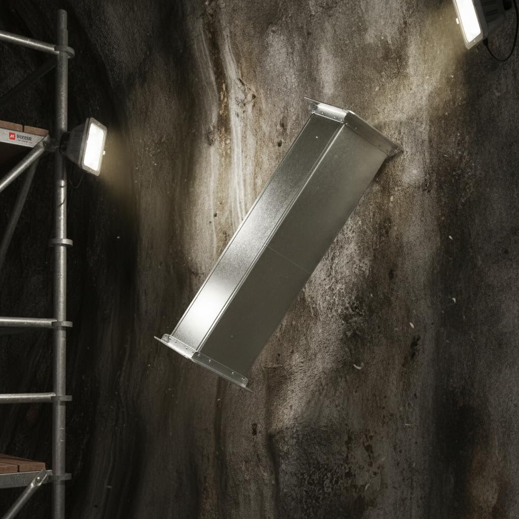 Condotto di Ventilazione Zincato | Pareti lisce interne, Tubo scarico fumi, Impianti di ventilazione, Per aziende di costruzioni