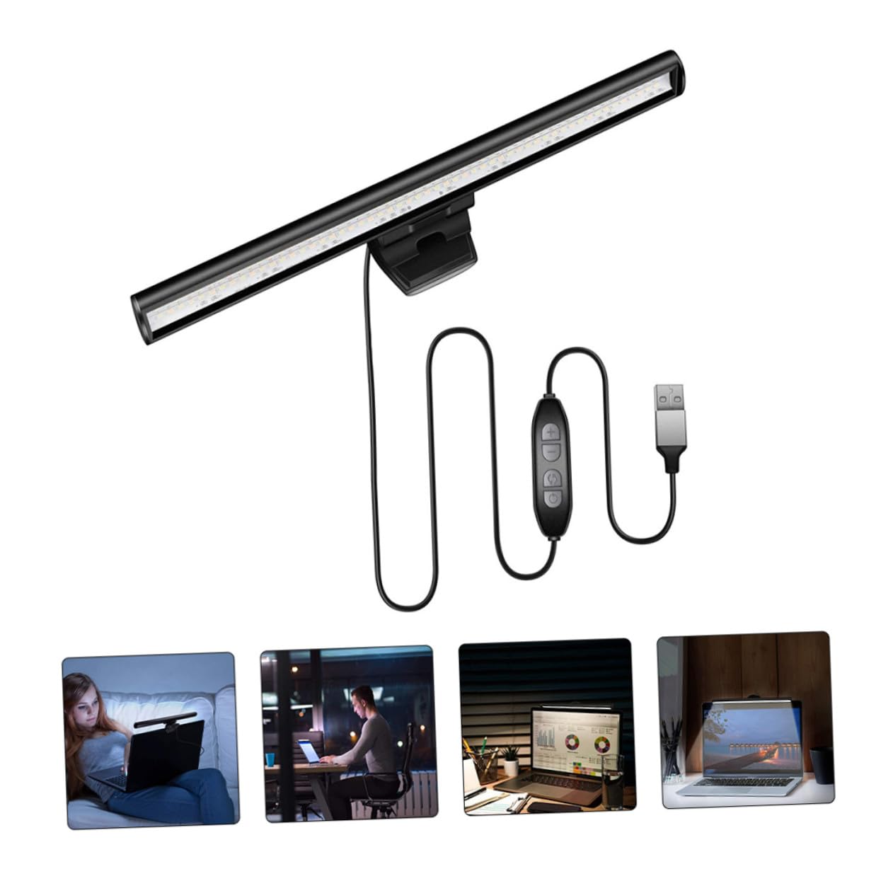 Homoyoyo Lampe Suspendue pour Écran D’ordinateur 26cm, Barre Lumineuse LED