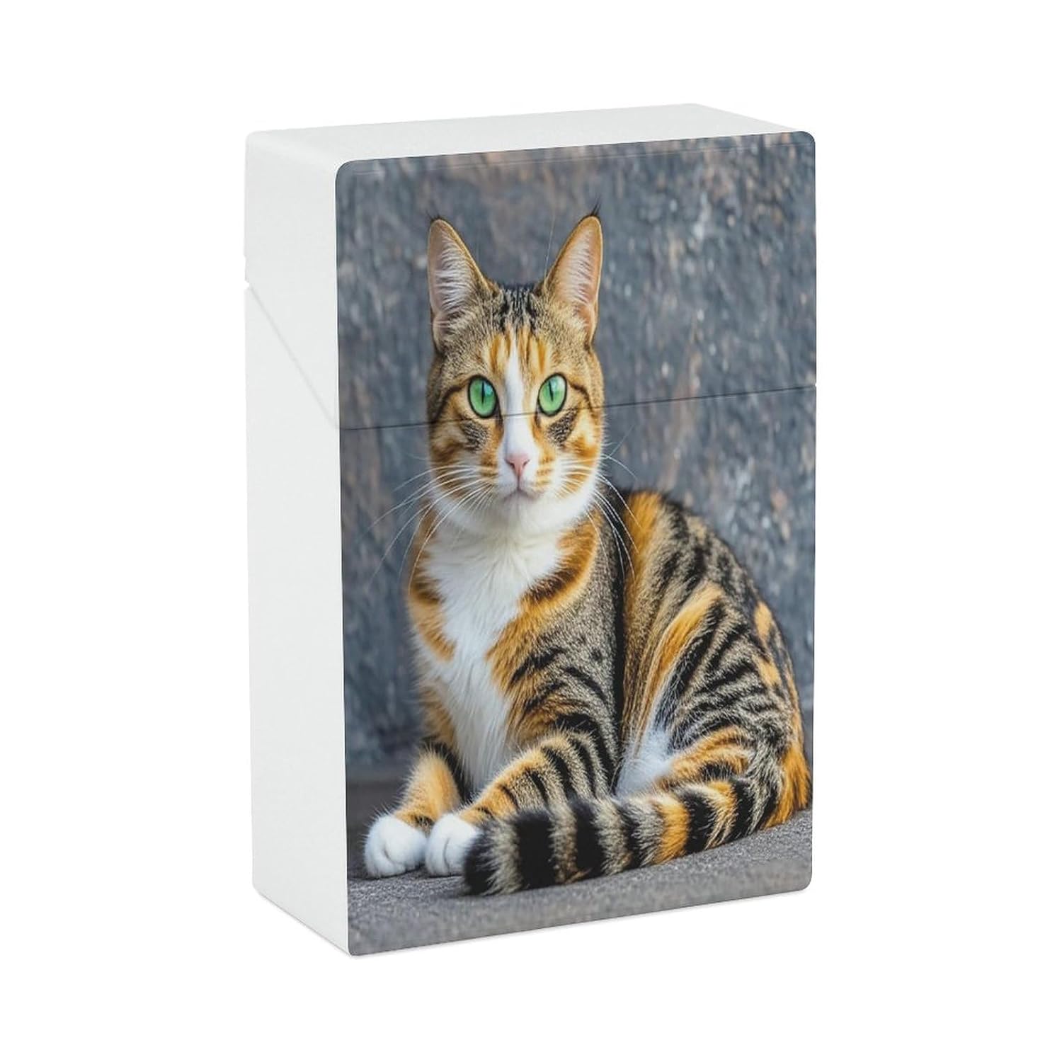 Cat Cigarette Case Stylish Lightweight Pocket Holder Case for Smoke Waterproof Cigarette Dispenser Cigarettes Accessories for Outdoor Camping Hiking