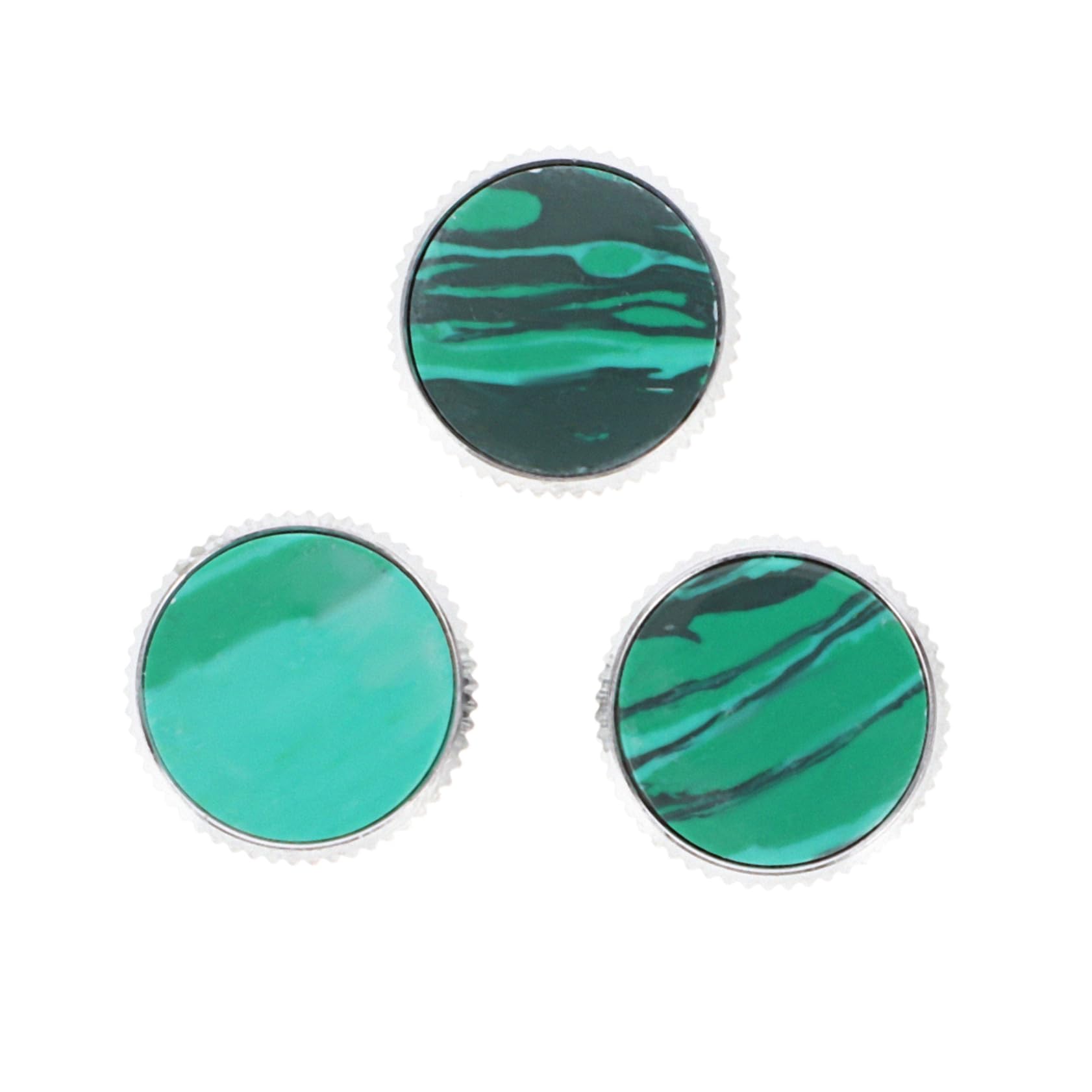 Yardwe 3pcs Saxophone Finger Button Replacement Durable Accessory for Musical Instrument Repair High Grade Material for Saxophone Lovers DIY Decor Green