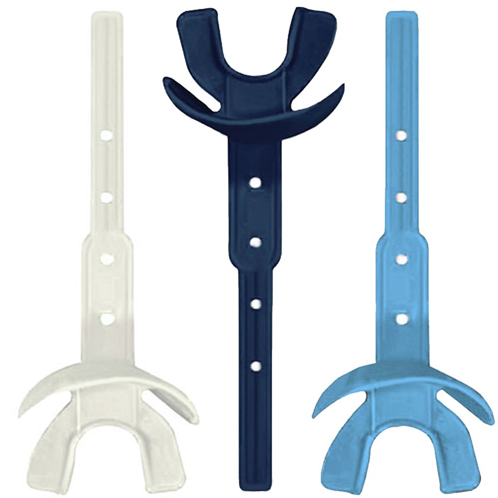 Vettex Model 25 Adult Mouthguard - White/Navy/Columbia - 3 Pack