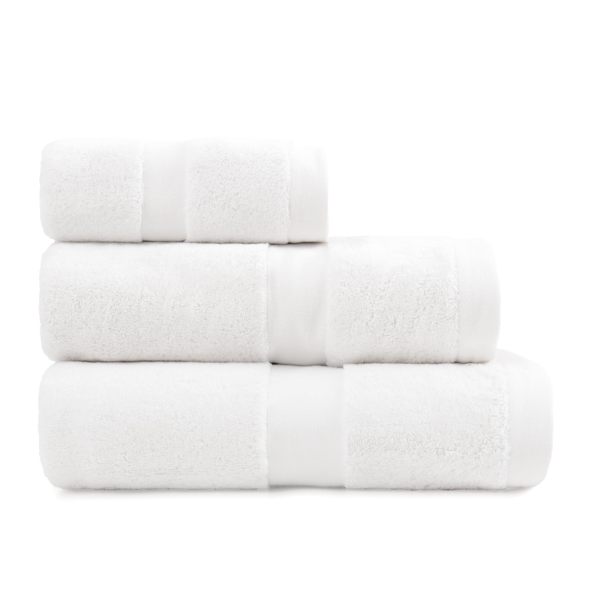 Zwoltex – Set di 4 asciugamani RUNE Asciugamano Premium, Ecru