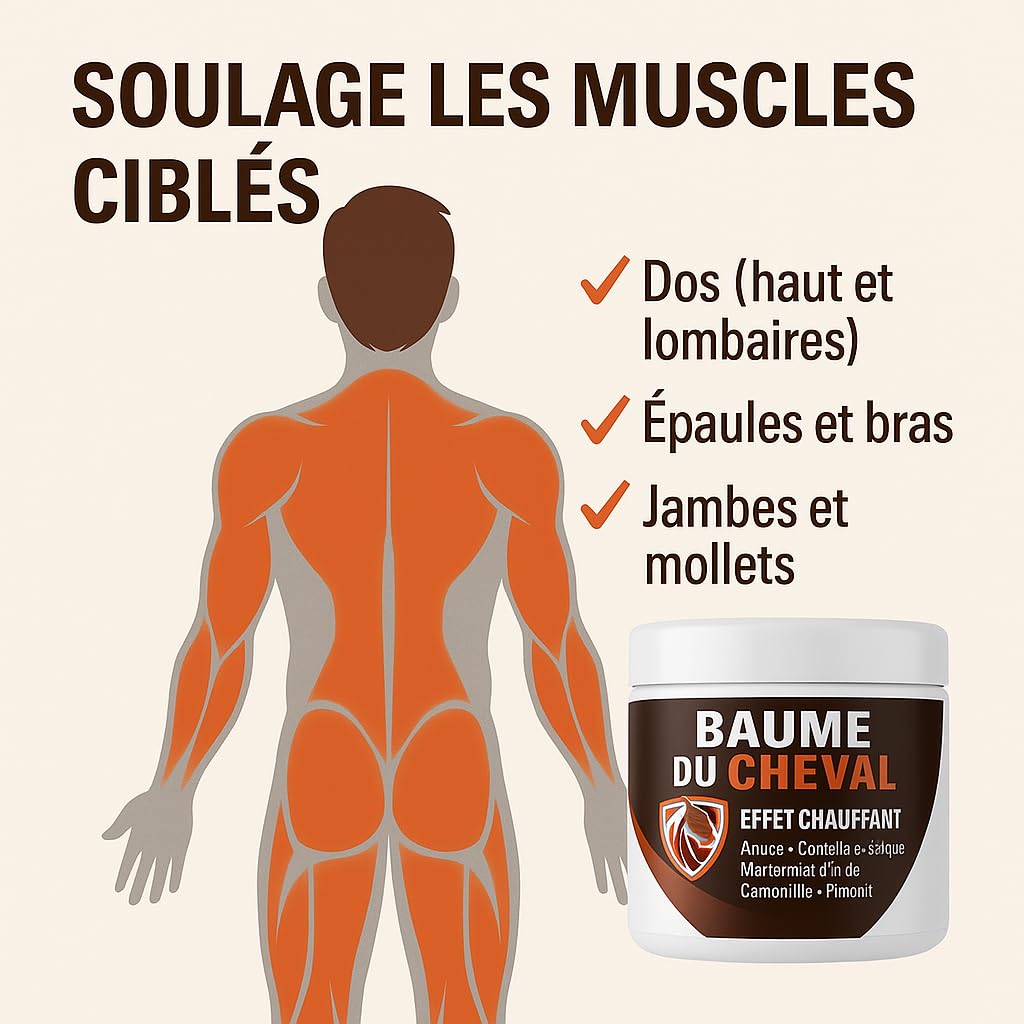 Baume du Cheval Extra Fort 500 ml – Crème Corporelle Régénérante aux Herbes pour Muscles et Articulations – Soulagement Vitalisant pour le Corps – Format Maxi – Dragon