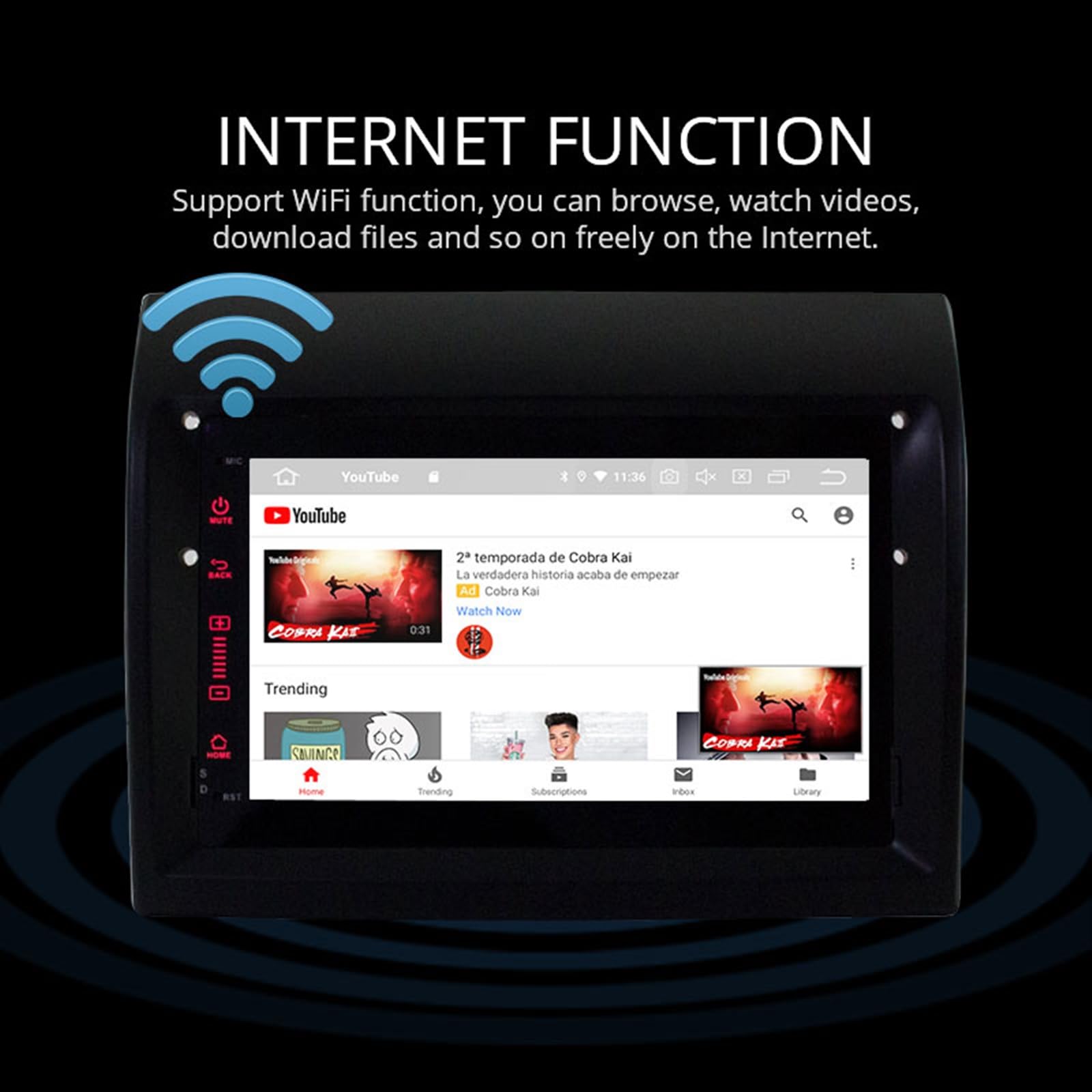 GPS Stereo 1Din Radio samochodowe 4G 64G Stereo WIFI dla Android