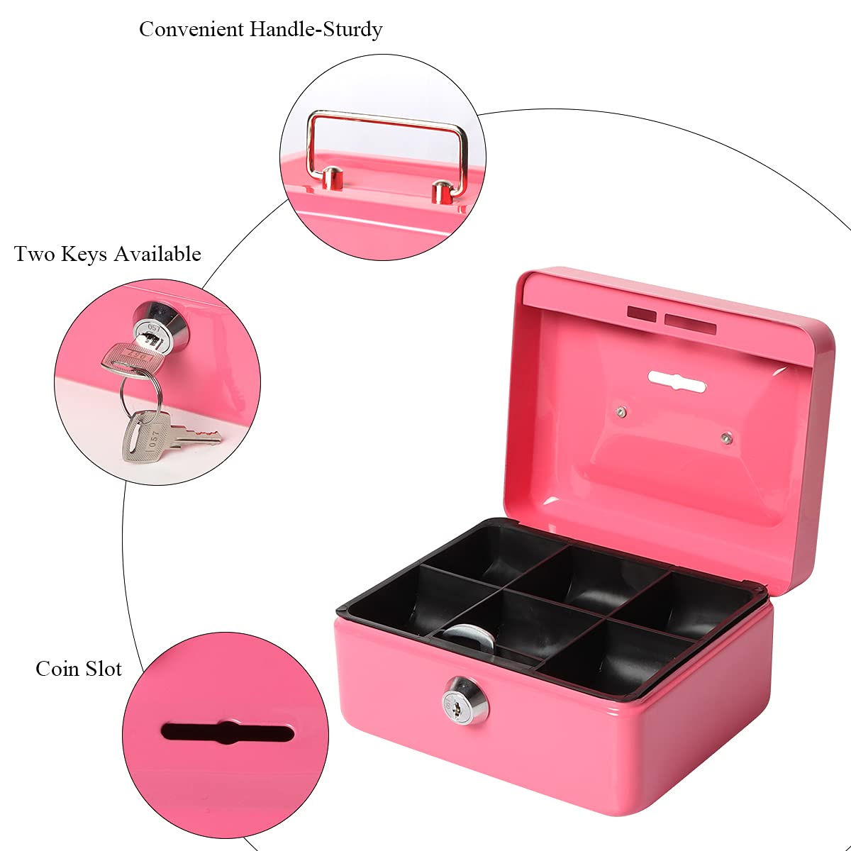 Jssmst Small Lock Cash Box