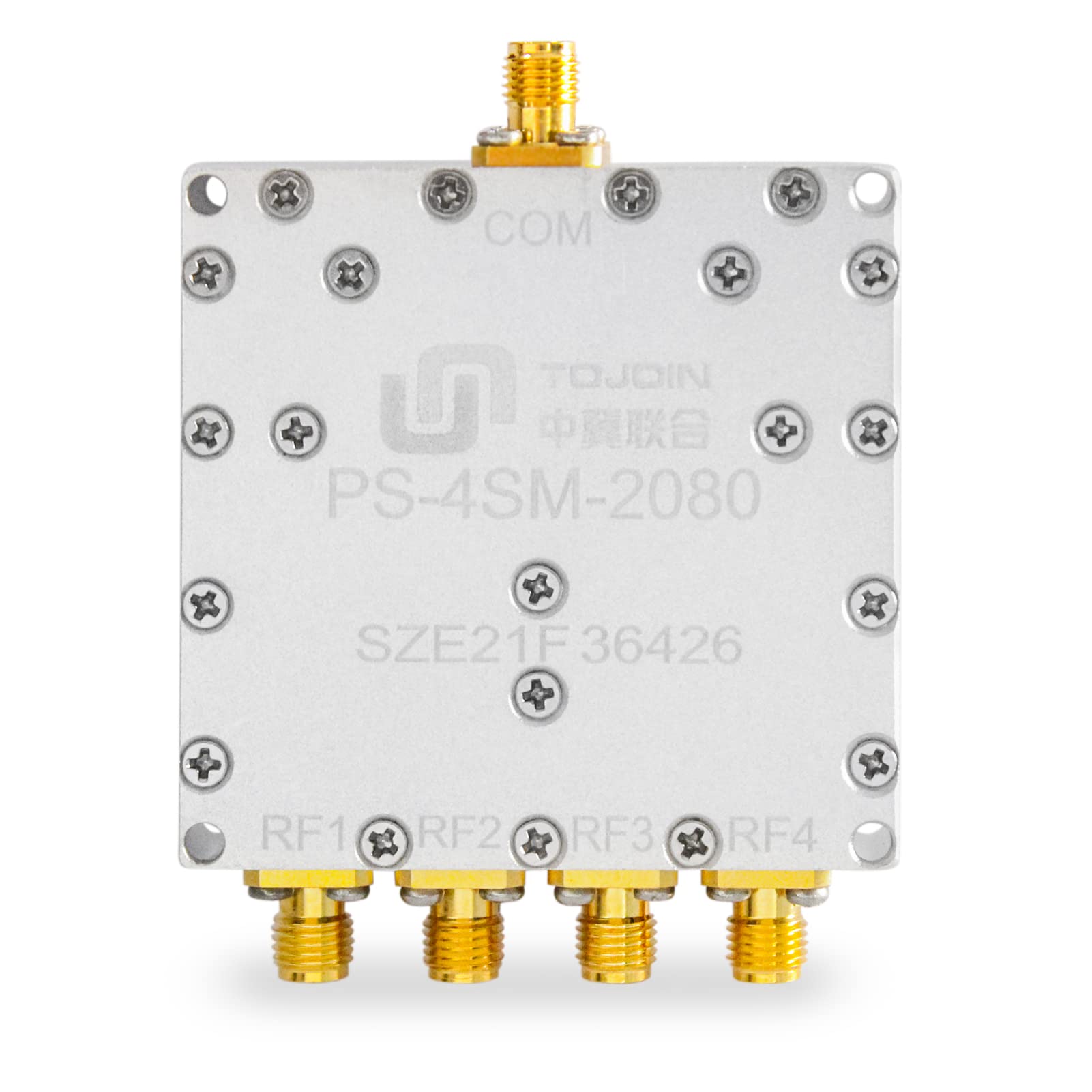 TOJOIN Passive Power Splitter 4 Way for SMA Connectors, Coaxial Cable Splitter 2-8GHZ for RF/Microwave Measurements Accessories, Antenna System