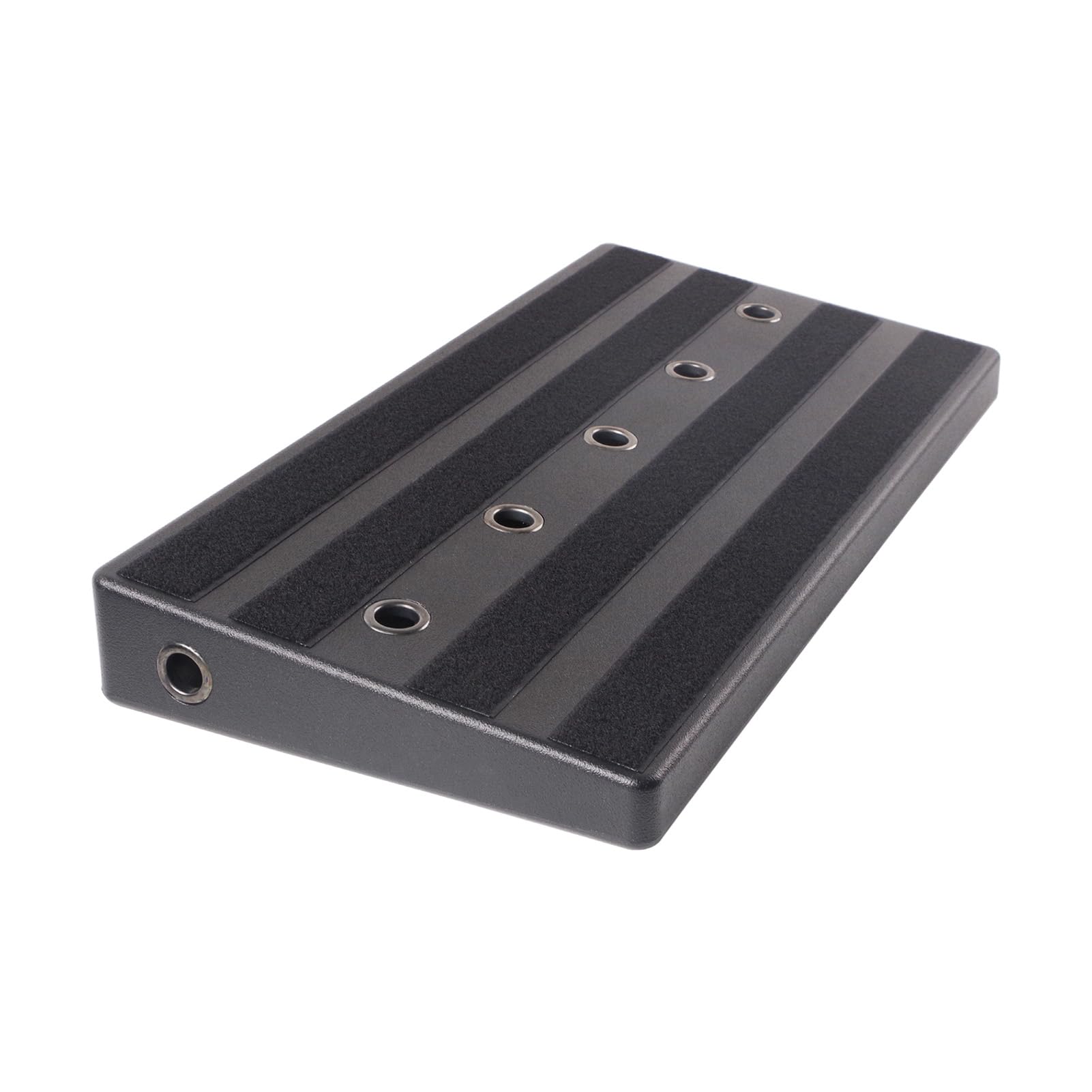 FLEXMAN Gitarrenpedalboard Gehäuse, 20 X 9,8 X 2,4 Zoll Tragbares Leichtes Effektpedalboard mit 11 Strategisch Platzierten Perforationen für Gitarren