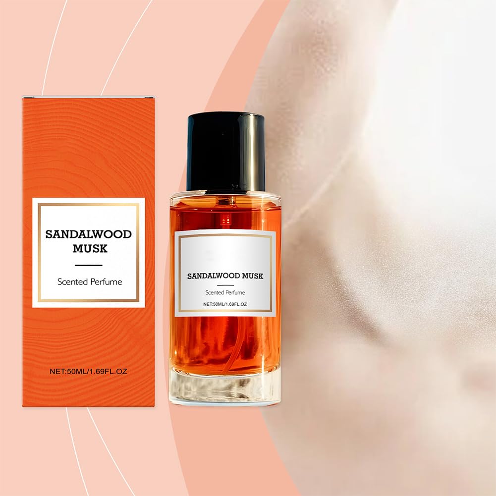Sandal Musk Parfüm von Long Lasting Sandelwood Musk Duft für Damen und Herren Elegantes Körperspray