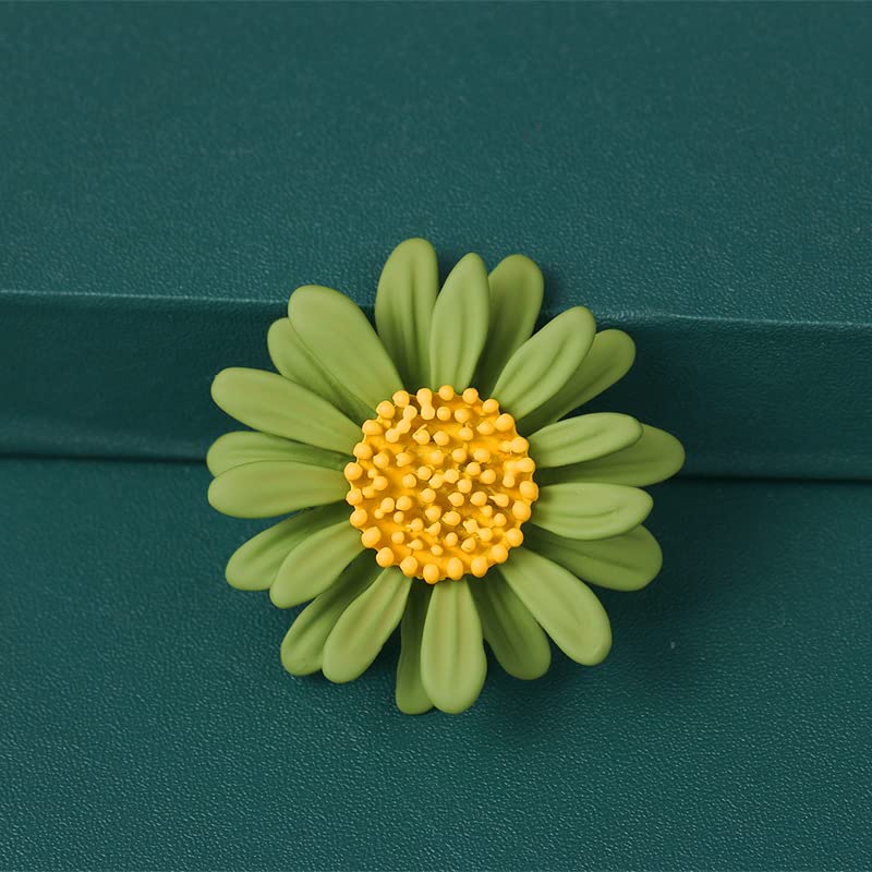 Image of Colorful Daisy Sunflower Brooch Pins - Bohemian Style Flower Lapel Pins Badge Dress Neckline Pin for Women Girls