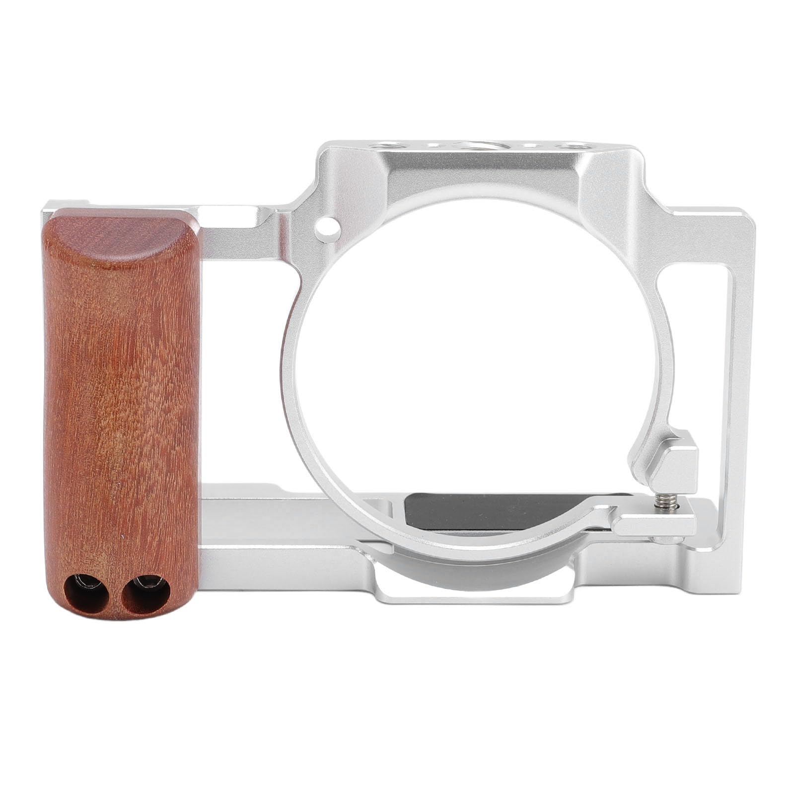 CHICIRIS Gabbia Video per Fotocamera per Rig ZV1 in Alluminio Resistente con Molteplici Opzioni di Montaggio Migliore Produzione Cinematografica (SILVER)