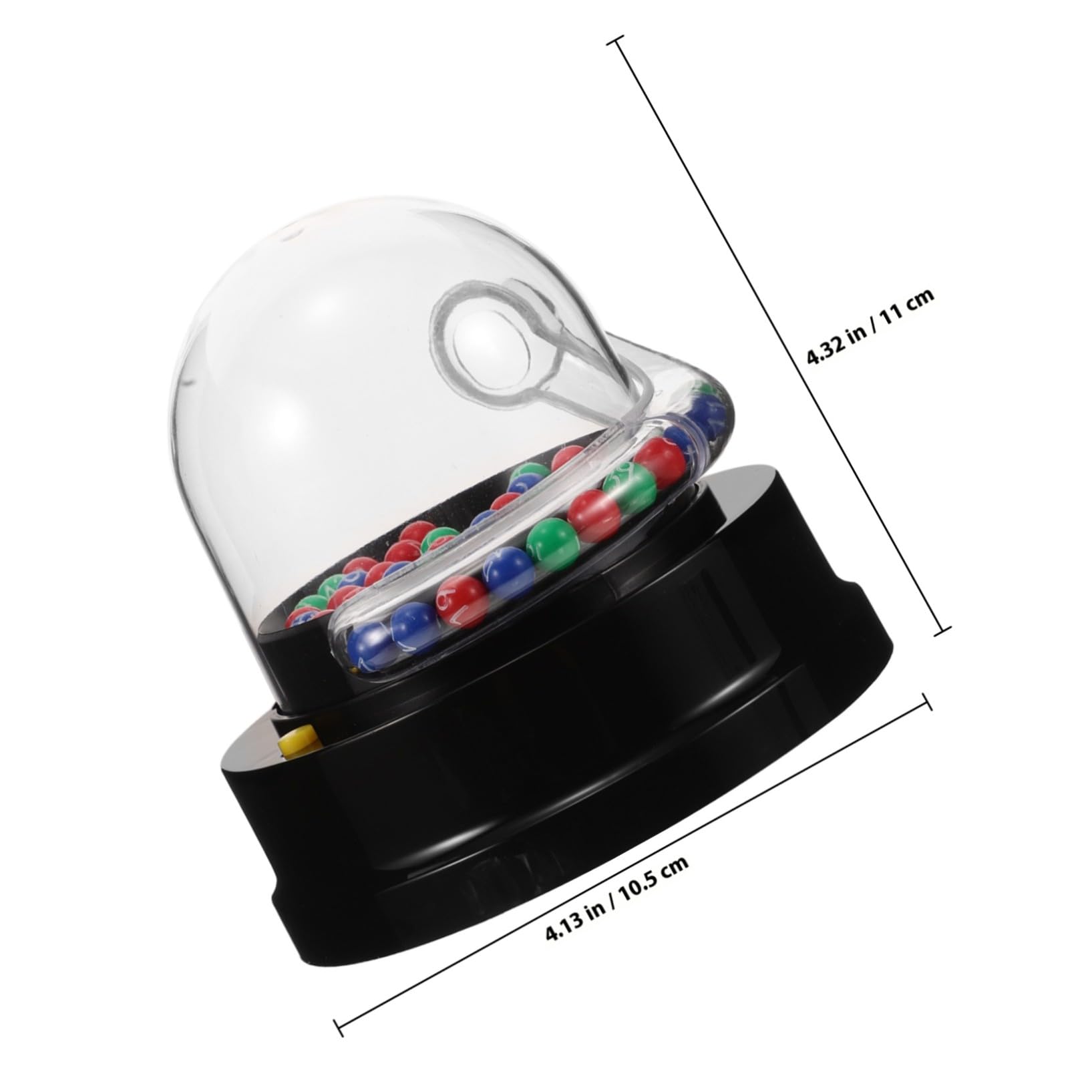 Uonlytech Macchina Elettrica della Lotteria per Feste, Macchinetta Sorteggio con Palline, Plastica Leggera e Facile da Usare, Giochi Bingo