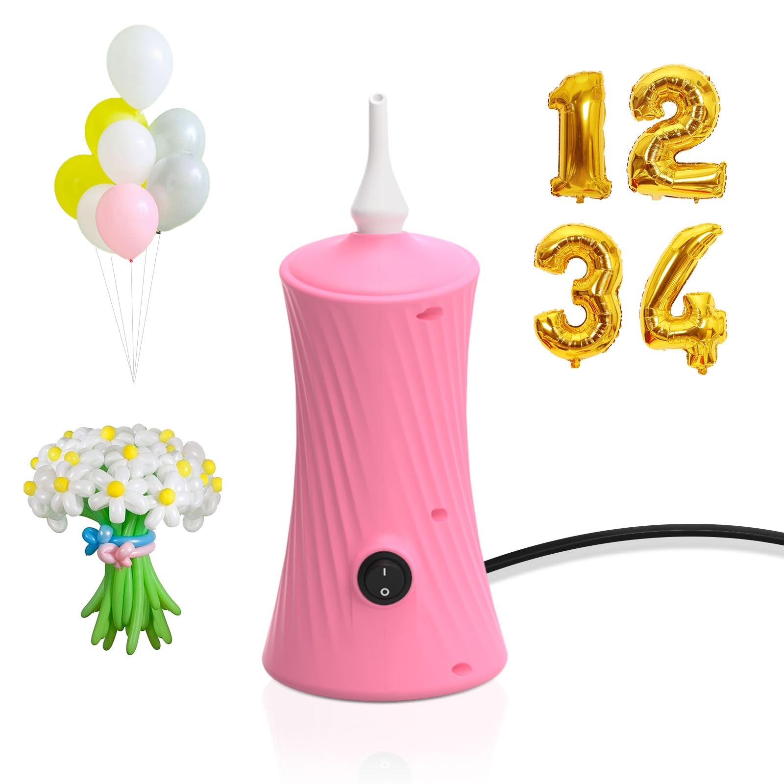 Pompa a palloncino Pompa ad aria elettrica per gonfiaggio a palloncino lungo Macchina soffiatore per festa di compleanno Palloncini Decorazioni per palloncini a forma di animale tortuoso