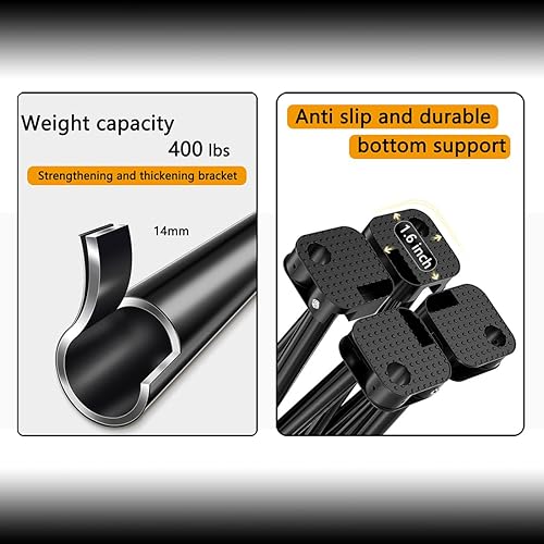 Miniatura 5 de Volicrt Taburete portátil de camping para camping, barbacoa, pesca, jardinería, senderismo, playa y viajes, puede soportar hasta 400 libras con